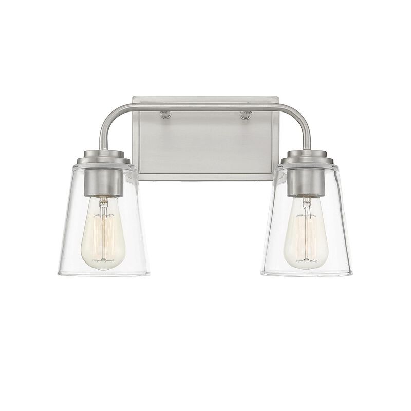 15 Inch 2 Light LED Bath Vanity Light by Meridian Lighting