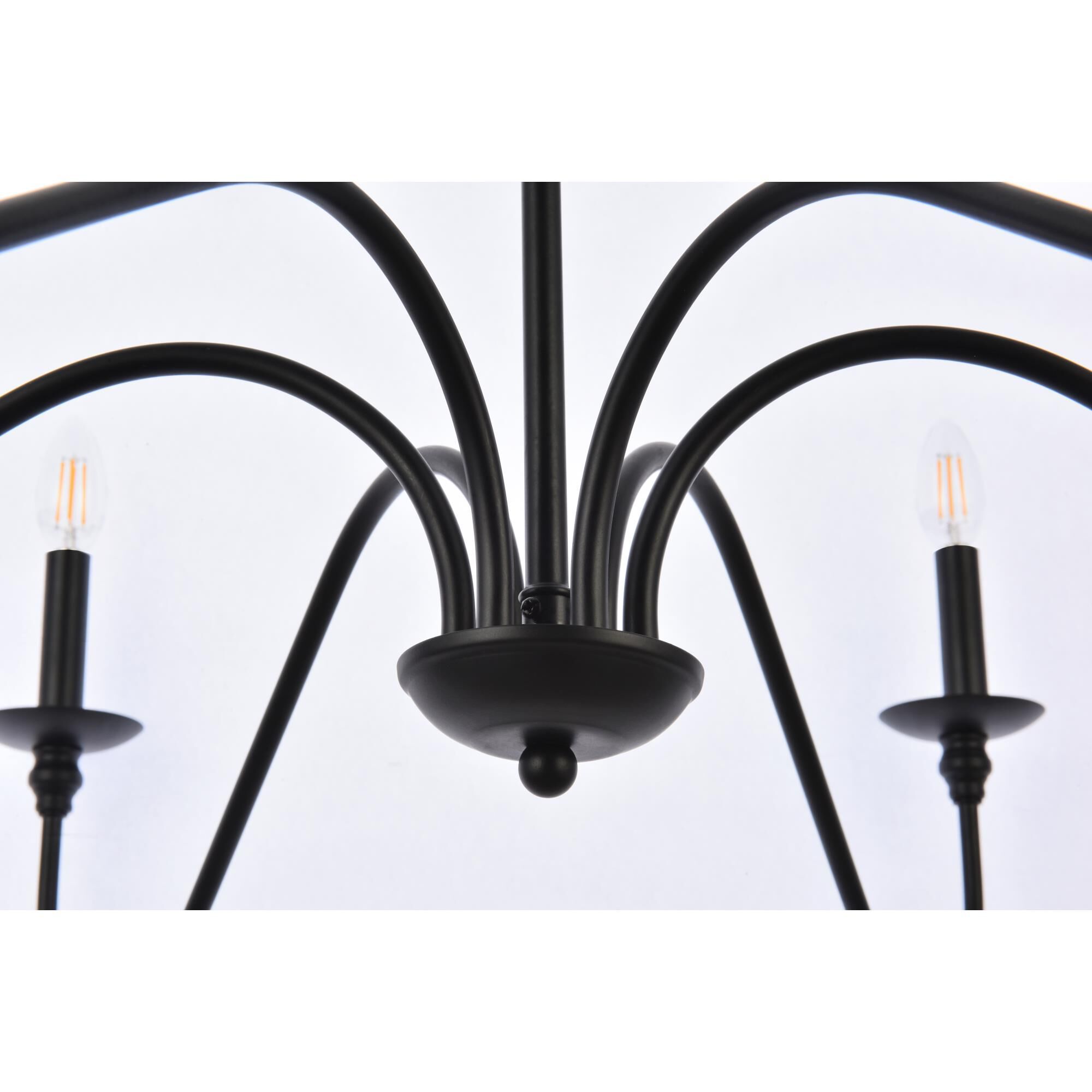 Rohan 42 Inch 6 Light Chandelier by Elegant Lighting