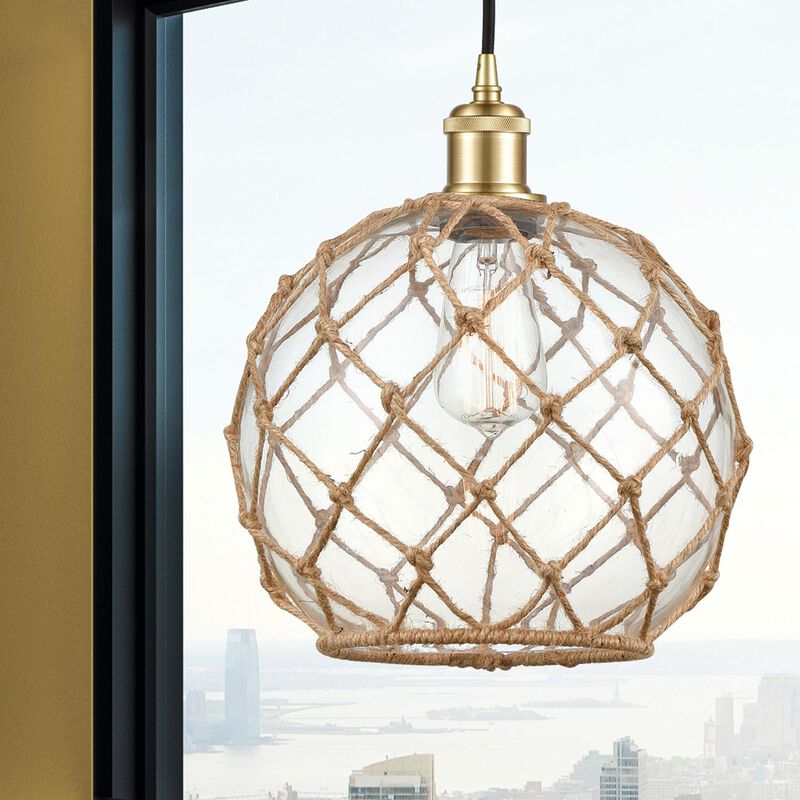 Innovations Lighting Bruno Marashlian Farmhouse Rope 10 Inch Mini Pendant
