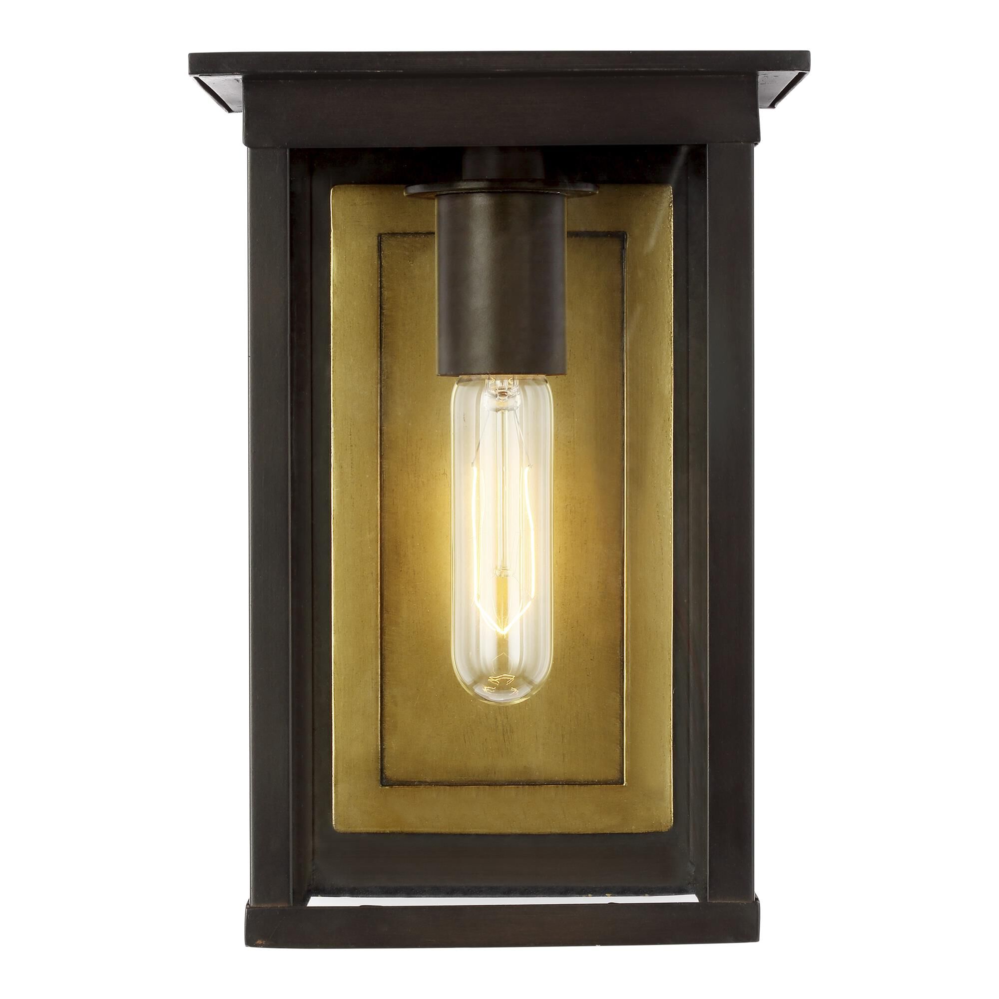 Shown in Heritage Copper finish and Clear Panels glass