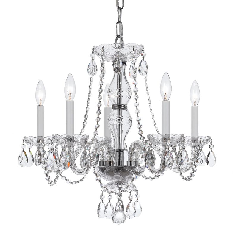 Traditional Crystal 21 Inch Chandelier by Crystorama