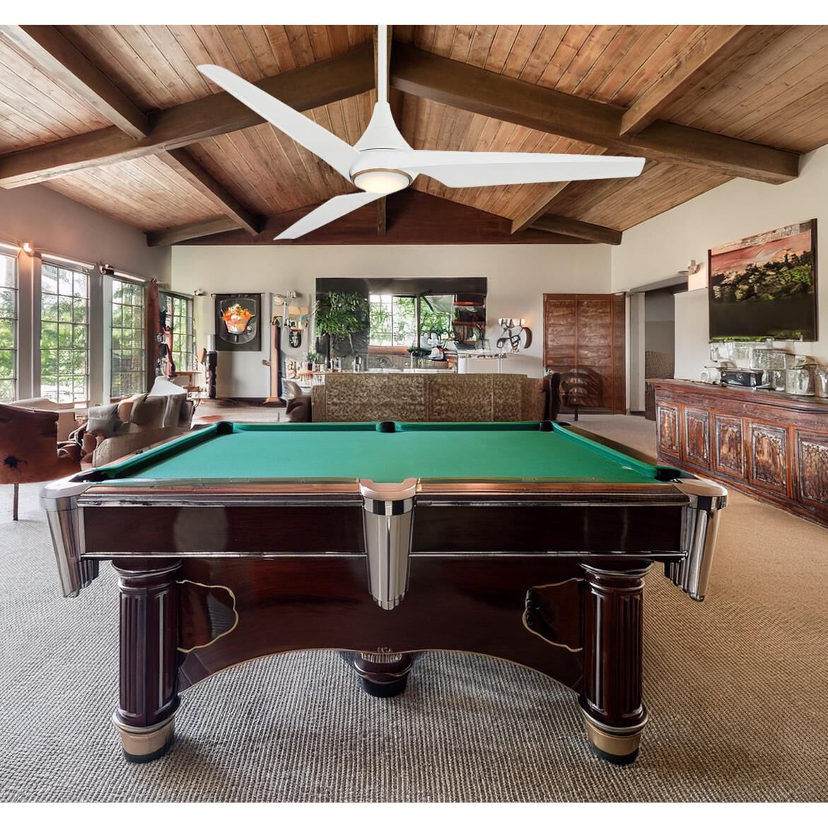 Shown in Flat White finish and White Etched PC Lens glass