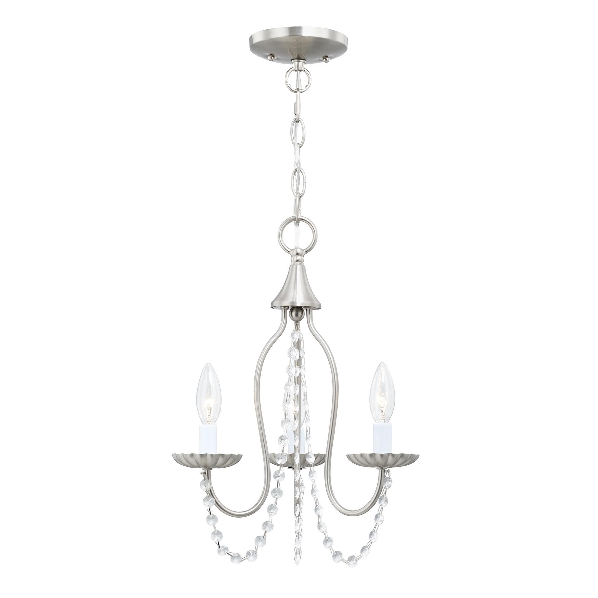 Alessia 13 Inch 3 Light Mini Chandelier by Livex Lighting