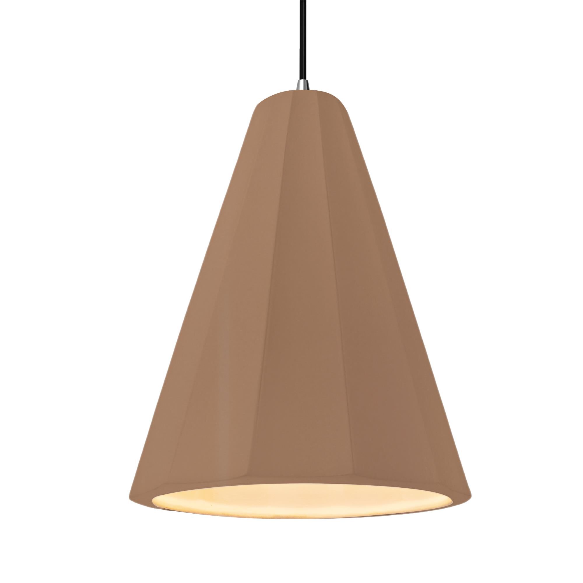 Fluted 9 Inch Mini Pendant by Justice Design Group