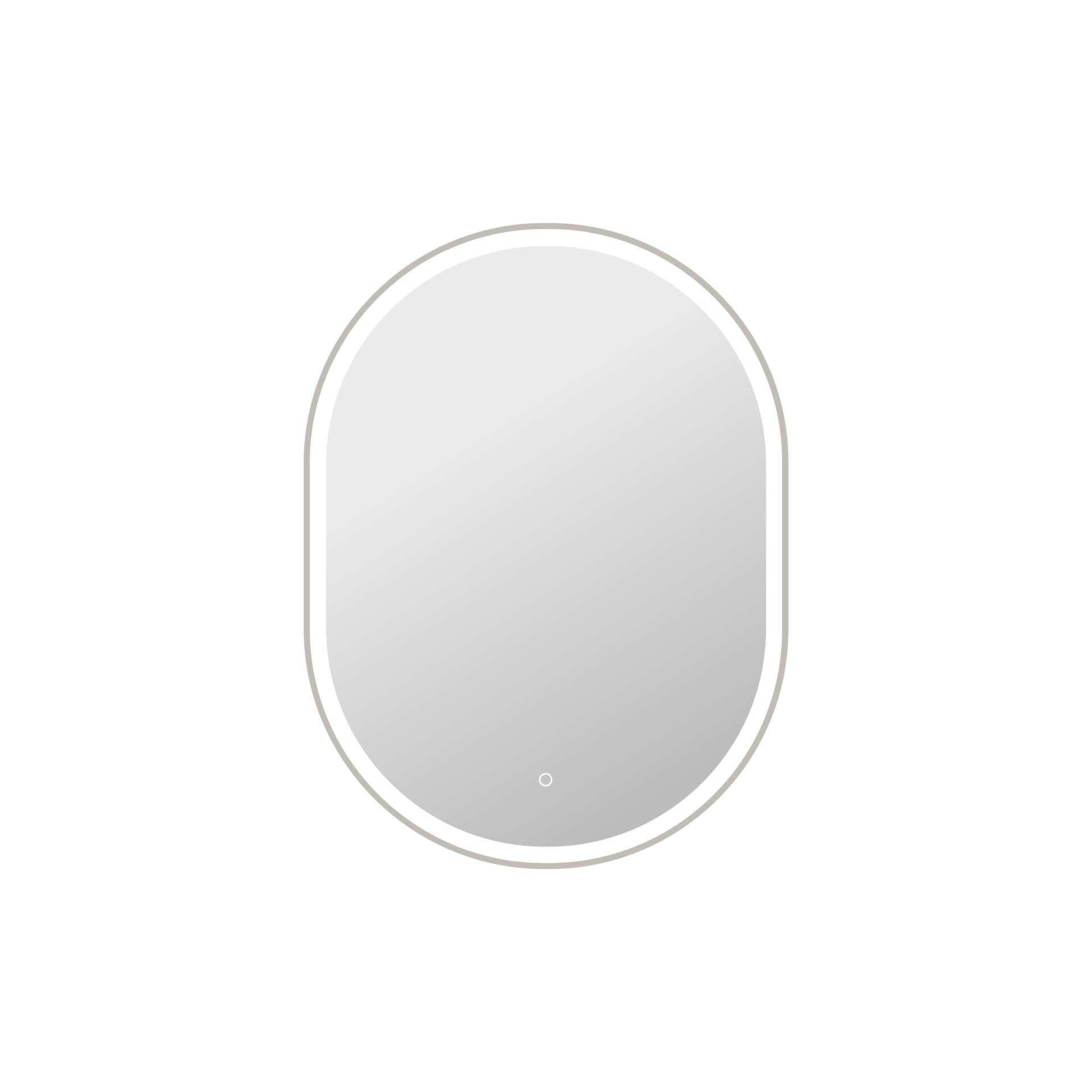 Harmoni 40 Inch Oval LED Lighted Mirror by Elegant Decor