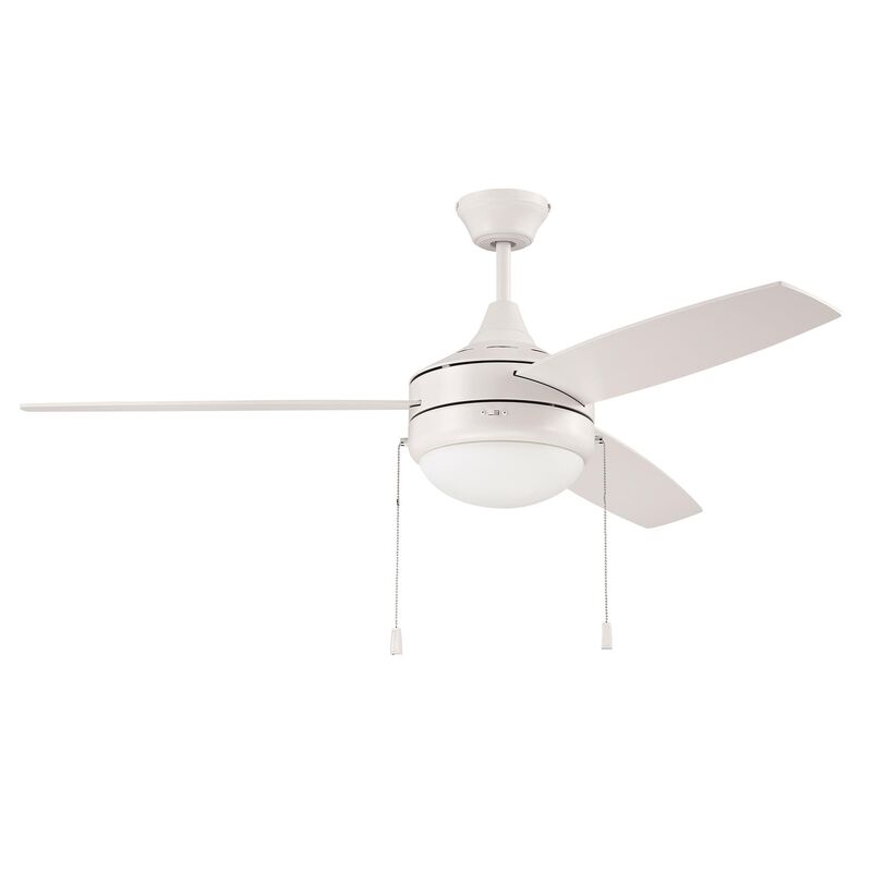 Phaze 52 Inch 3 Blade Ceiling Fan with Light Kit by Craftmade