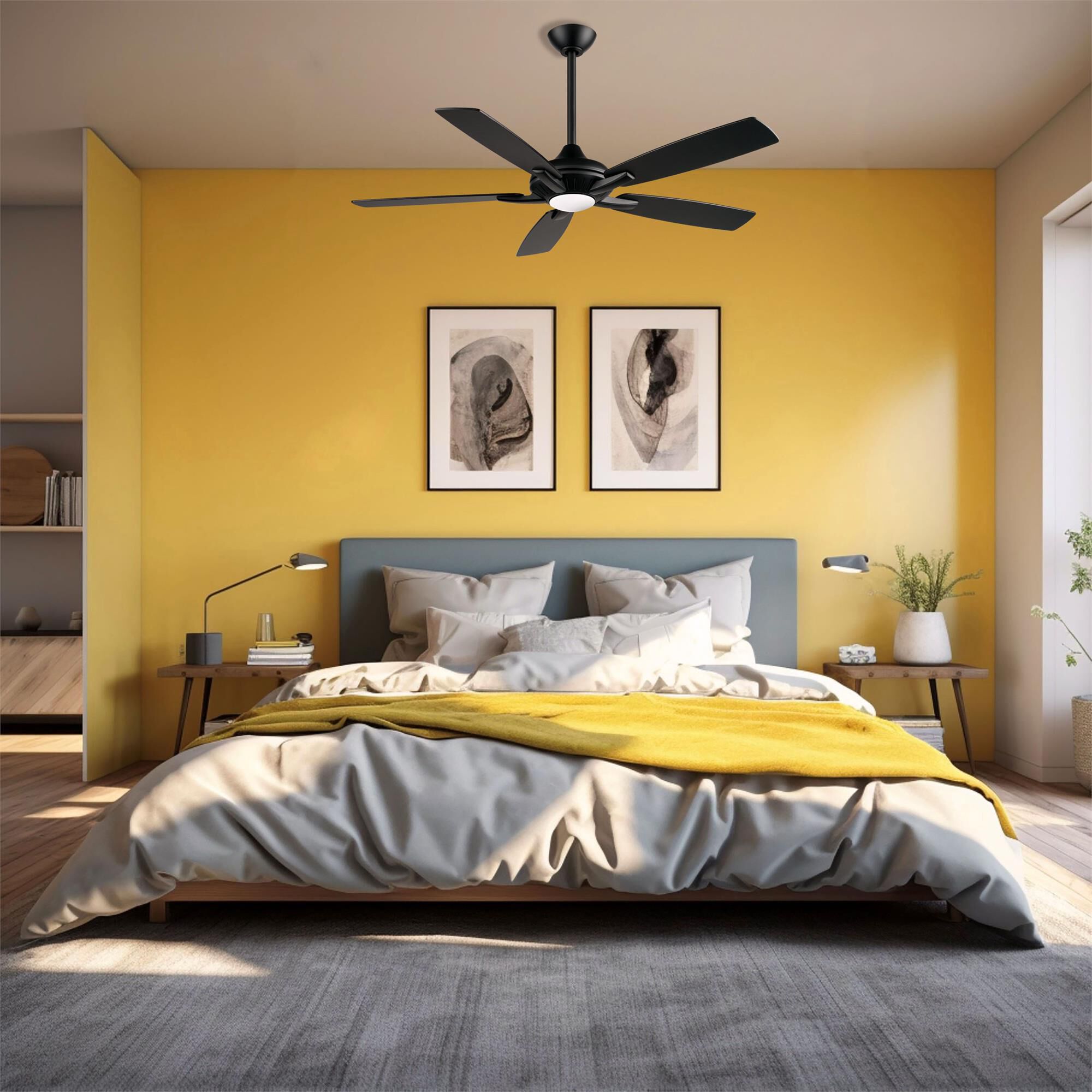 Dyno 52 Inch Ceiling Fan with Light Kit,