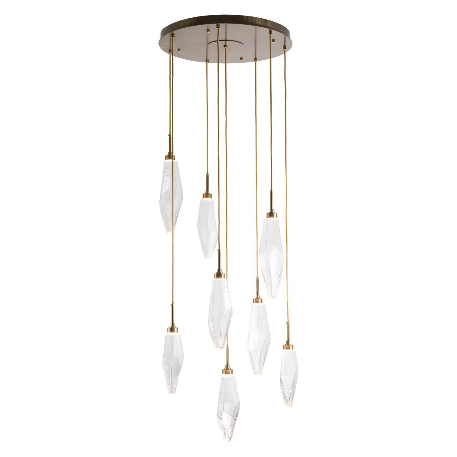 Rock Crystal Multi Light Pendant by Hammerton Studio