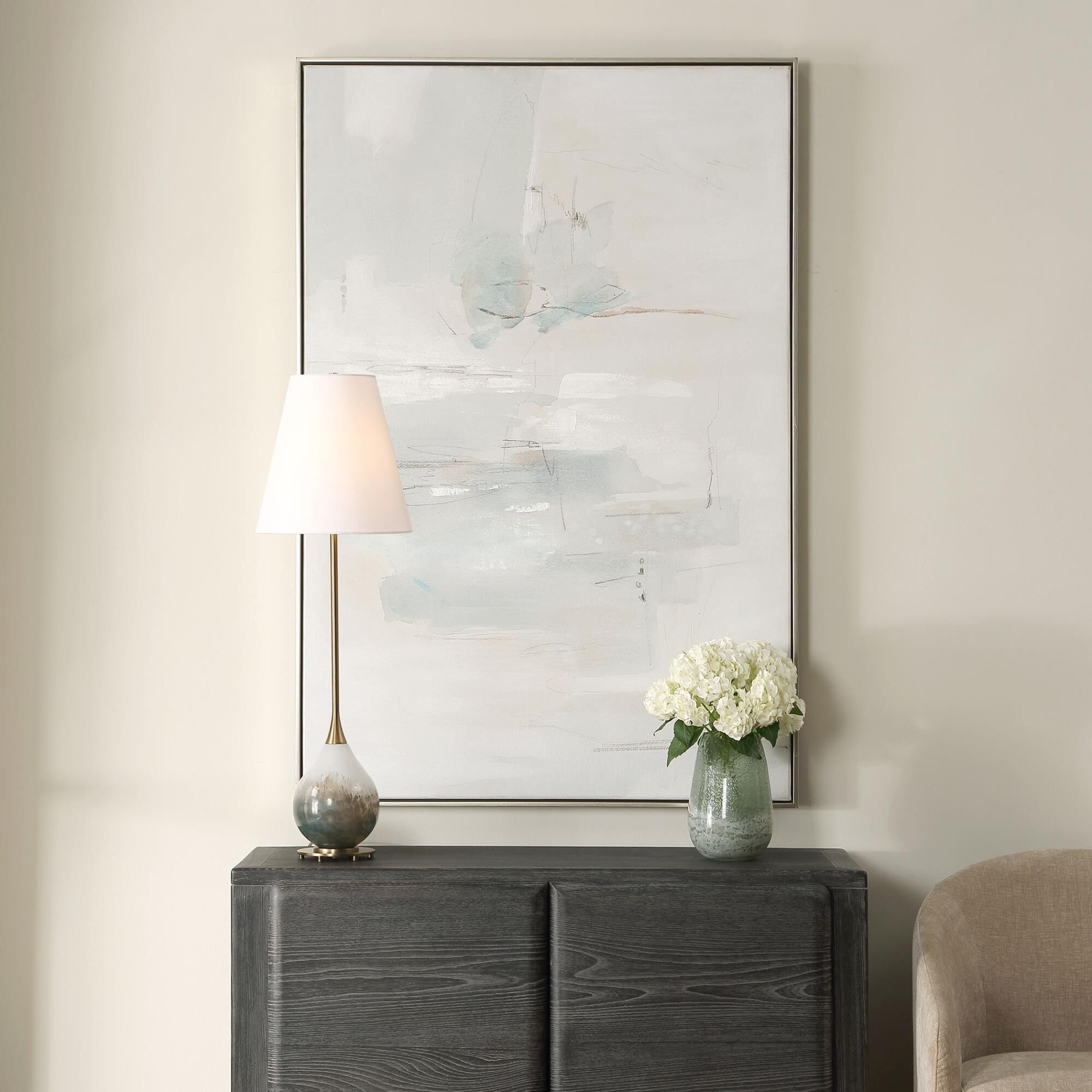 Shown in Blue, Brown, Gray, White finish