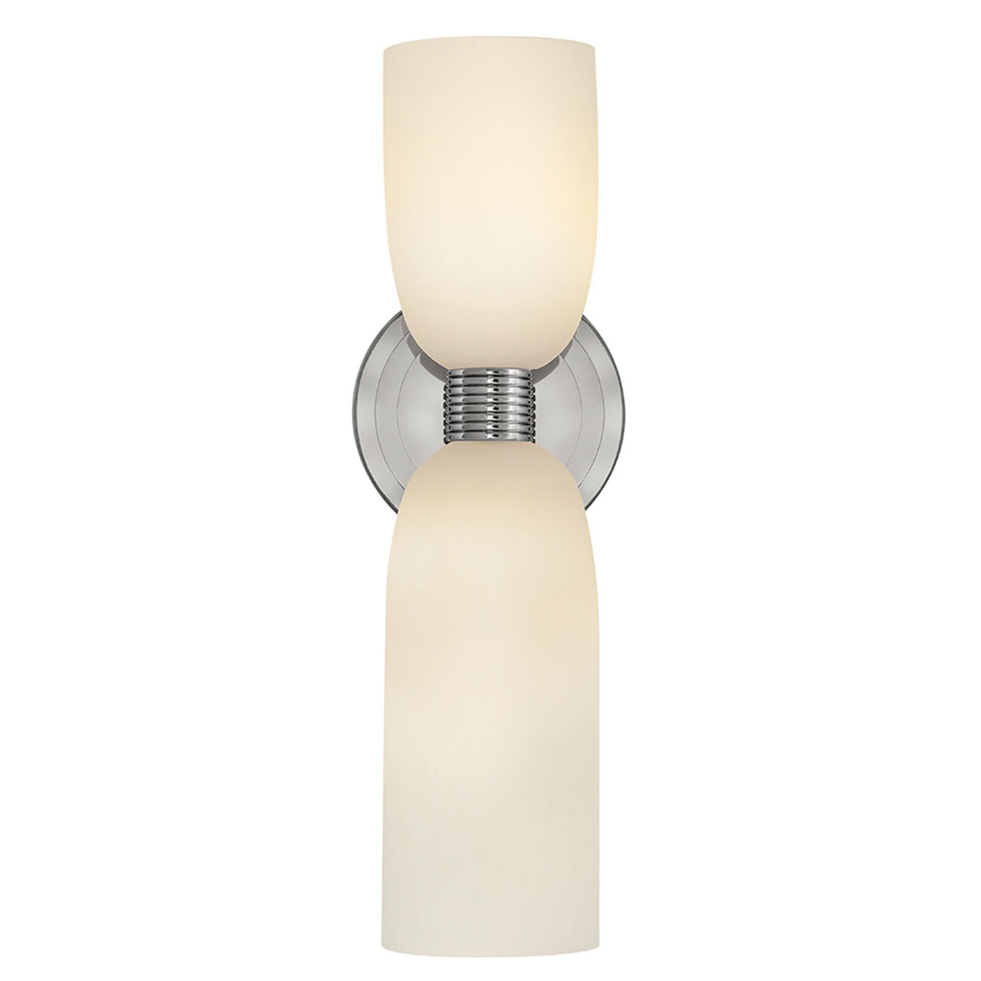 Shown in Polished Nickel finish and Etched Opal glass