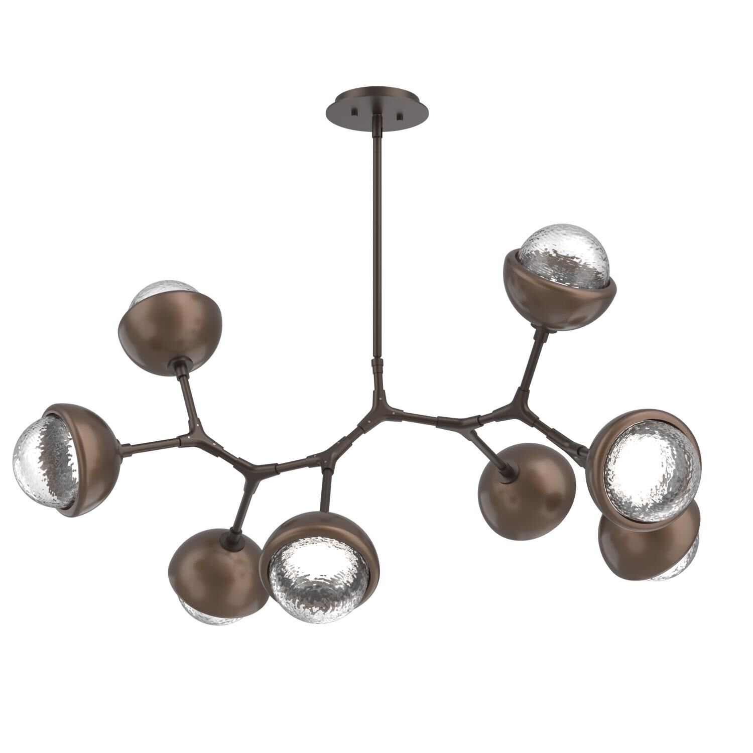 Shown in Flat Bronze finish and Clear glass and Burnished Bronze accent