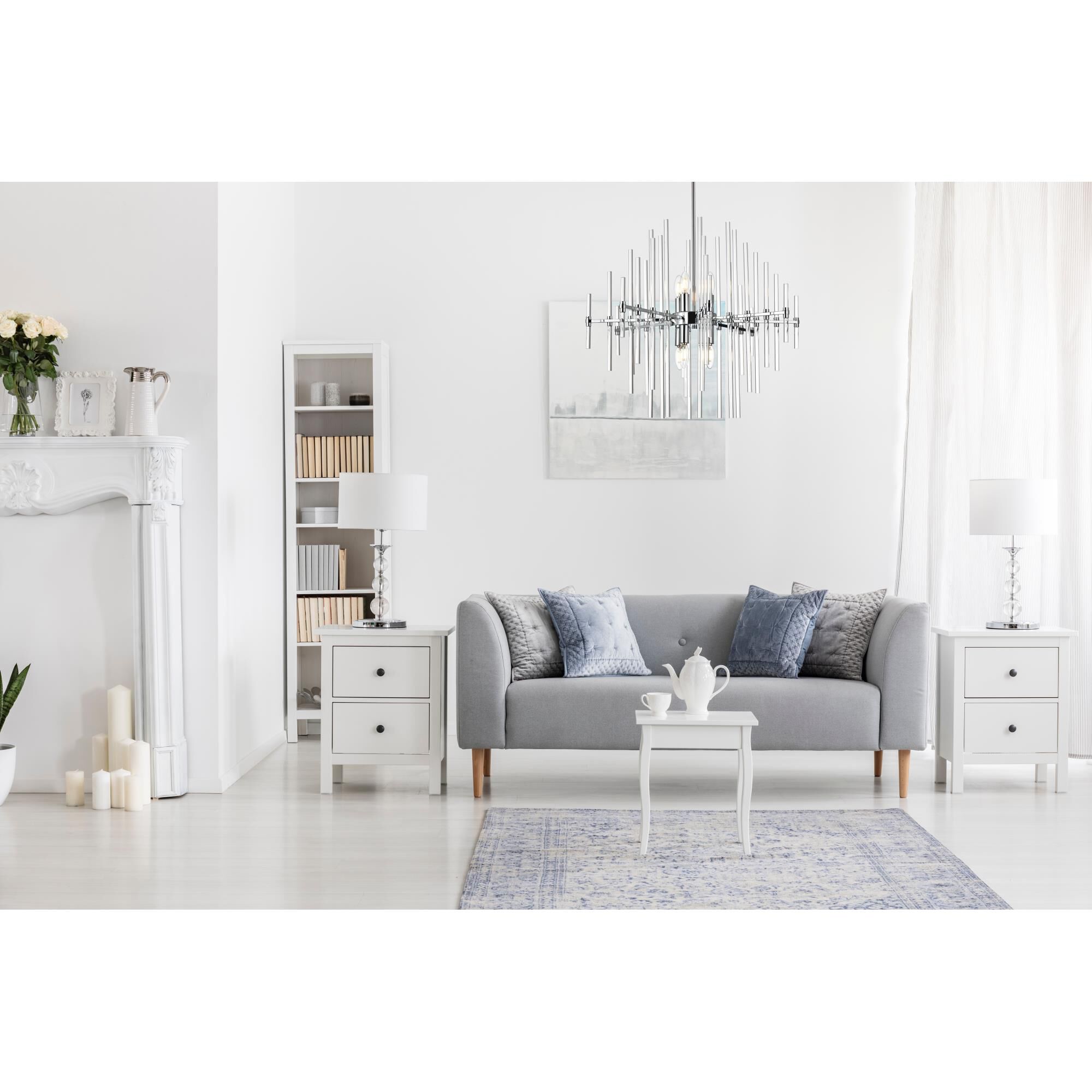 Sienna 27 Inch 8 Light Chandelier by Elegant Lighting