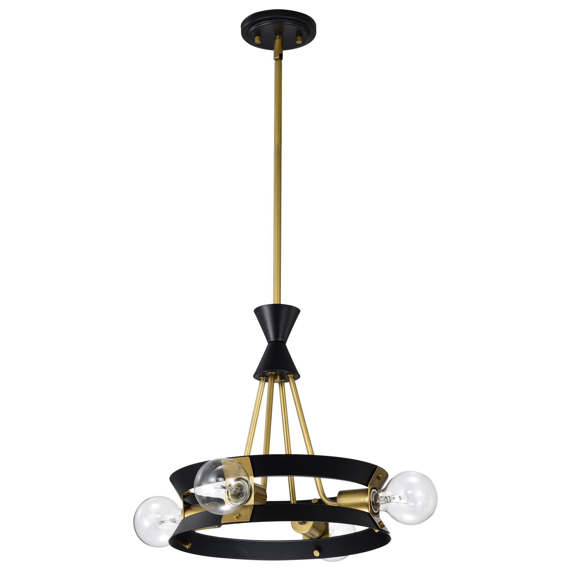 Marsen 4 Light Mini Chandelier by Nuvo Lighitng