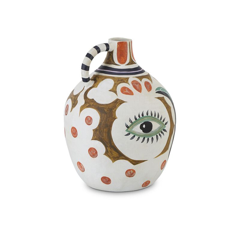 Hamsa Demijohn Vase Vase-Urn by Currey and Company