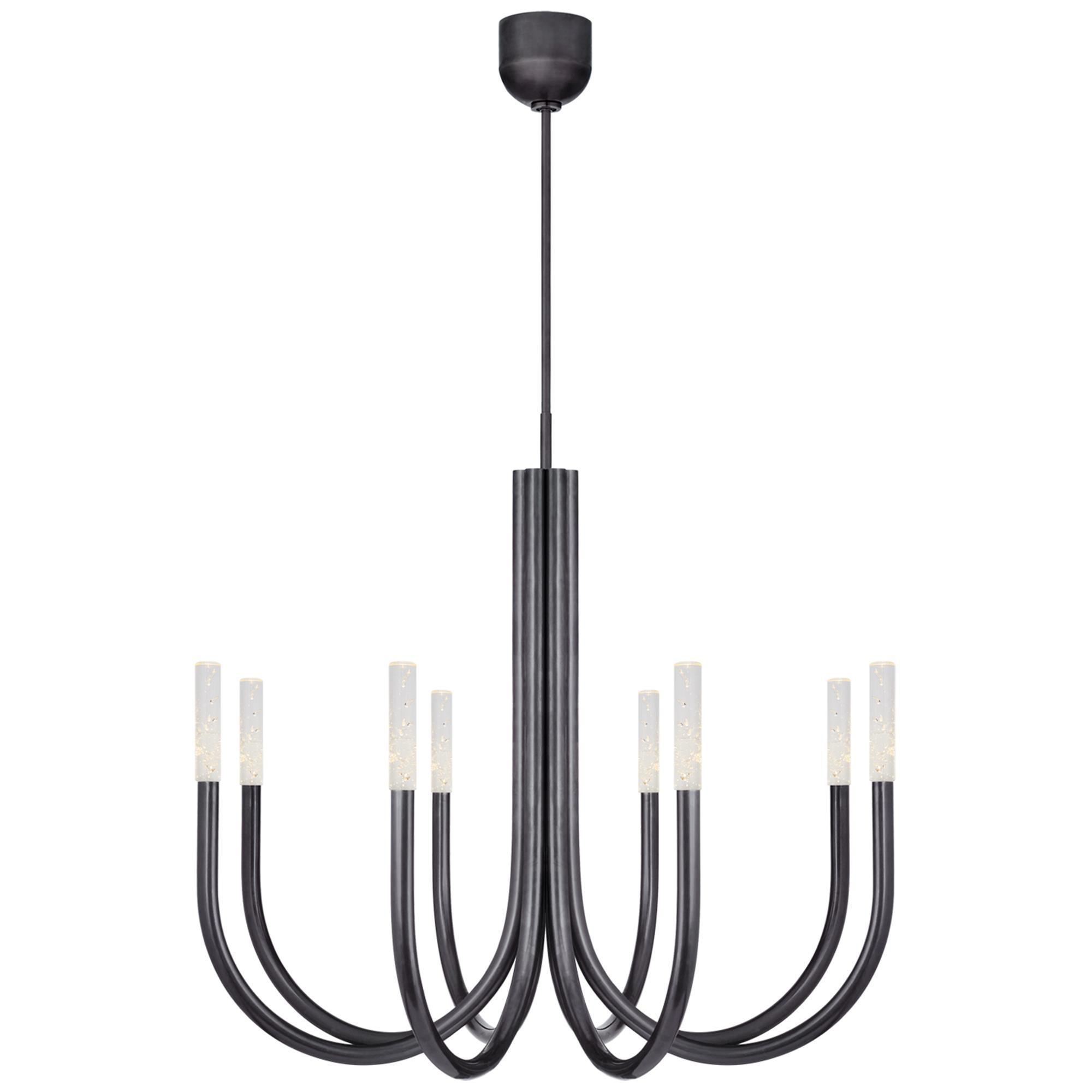 Shown in Bronze finish and Seeded glass