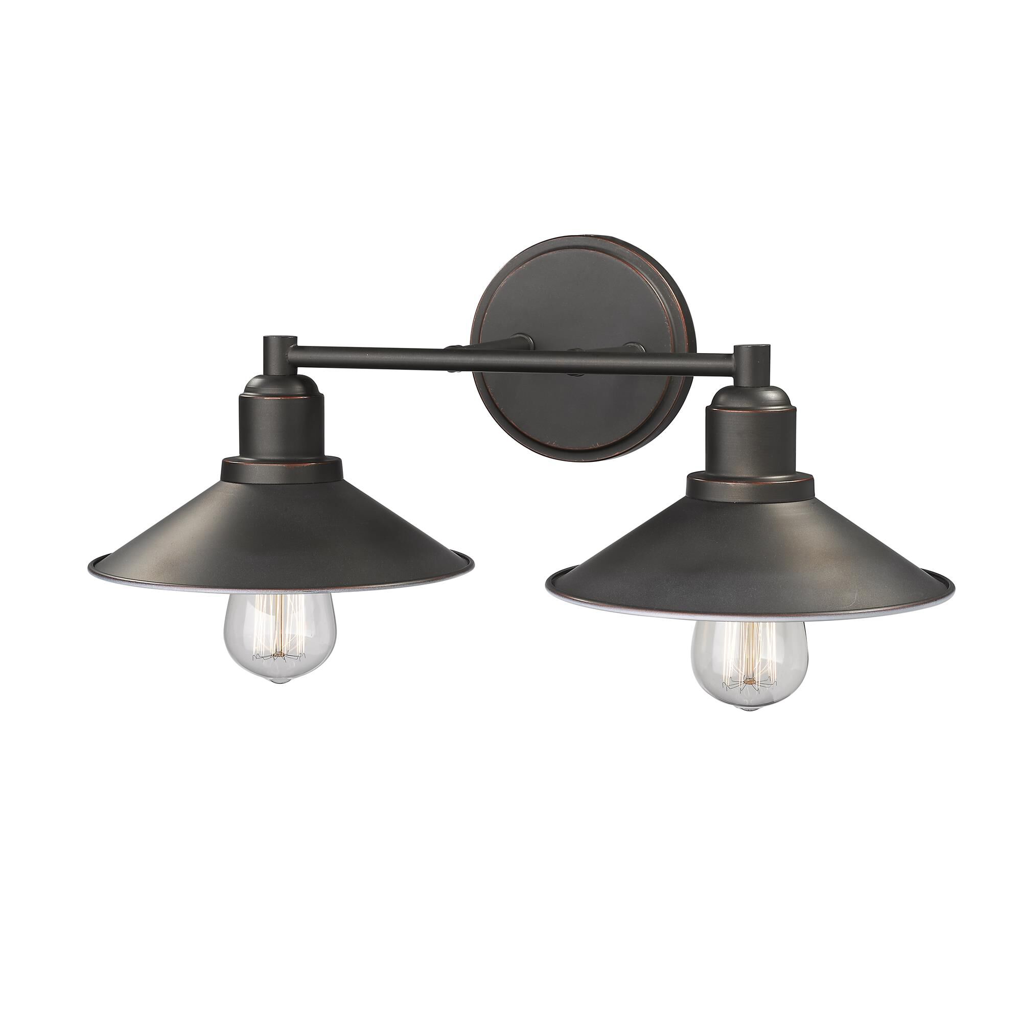 Shown in Olde Bronze finish and Steel glass and Steel shade