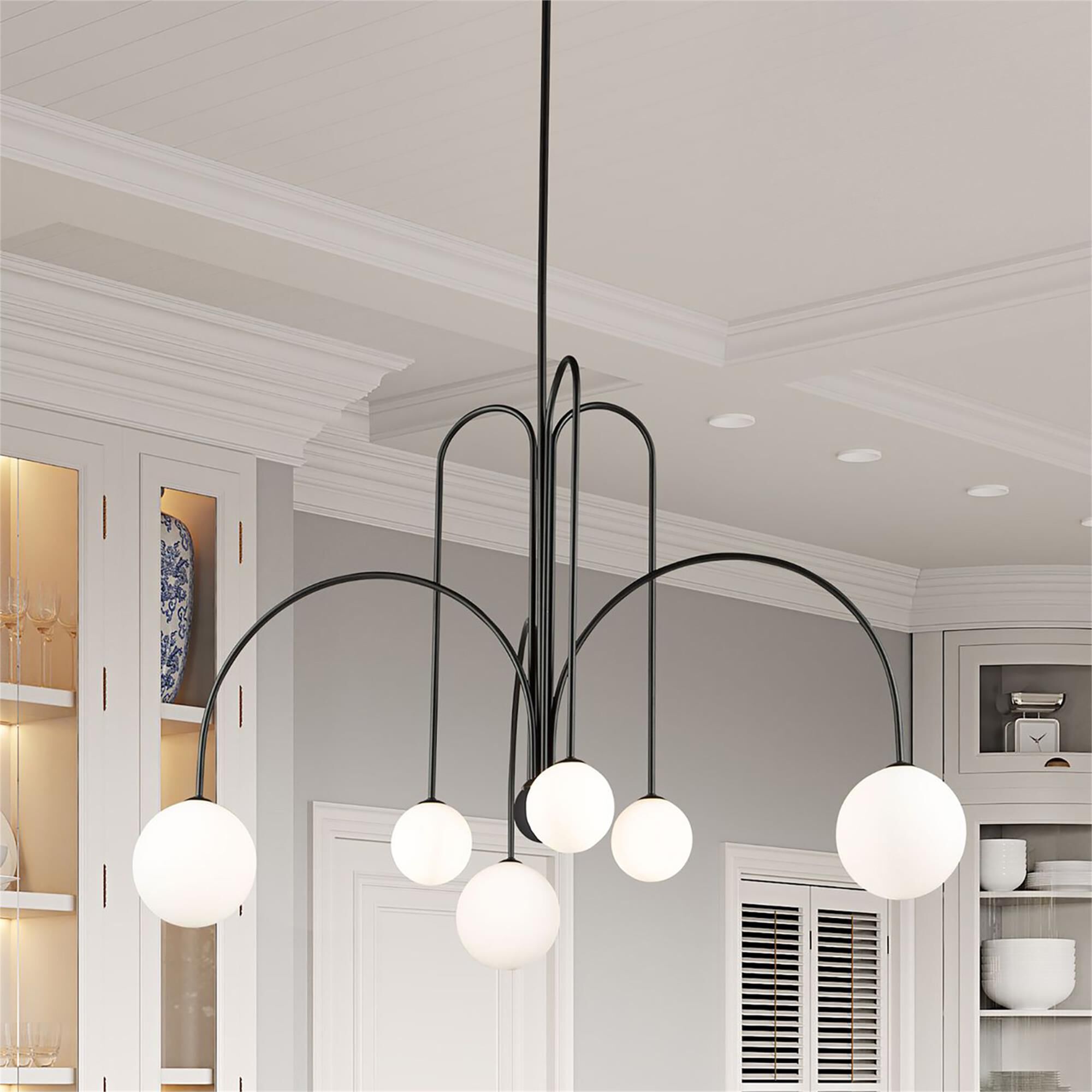 Comet 31 Inch 6 Light LED Chandelier by Artcraft