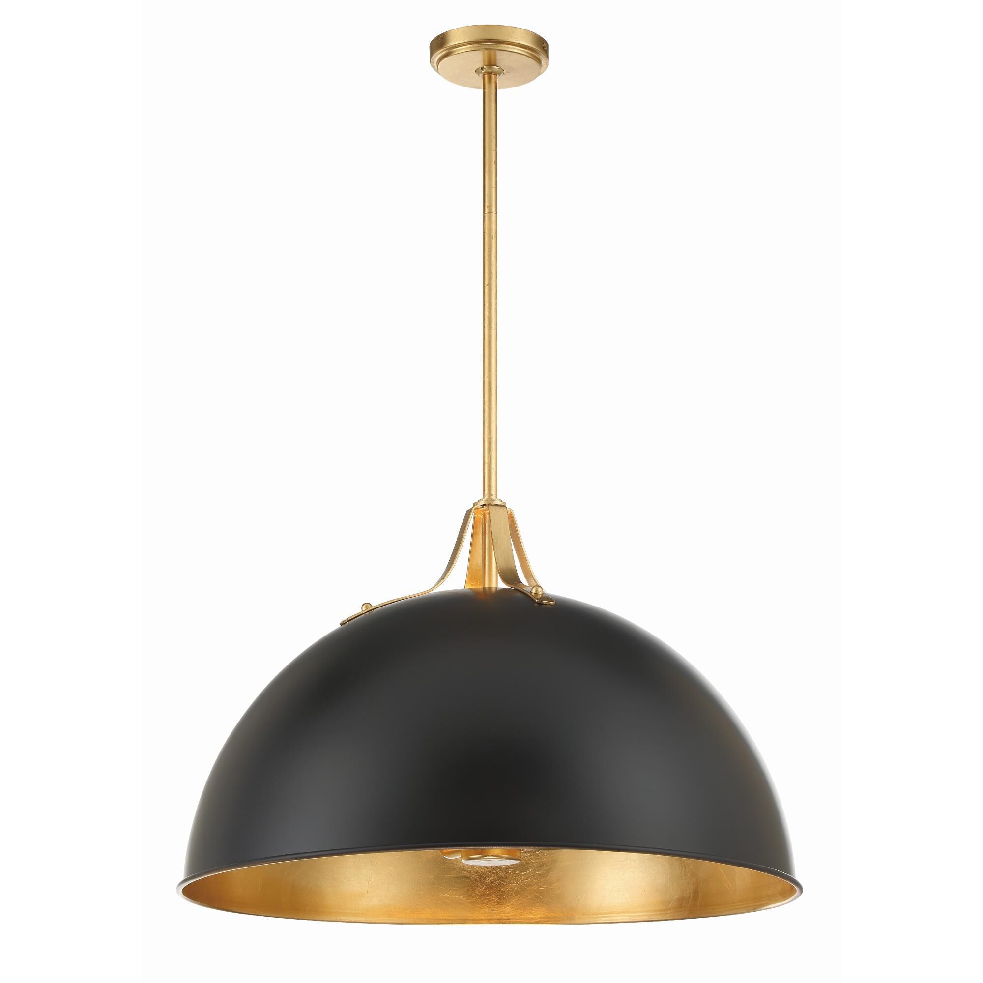 Shown in Matte Black + Antique Gold finish