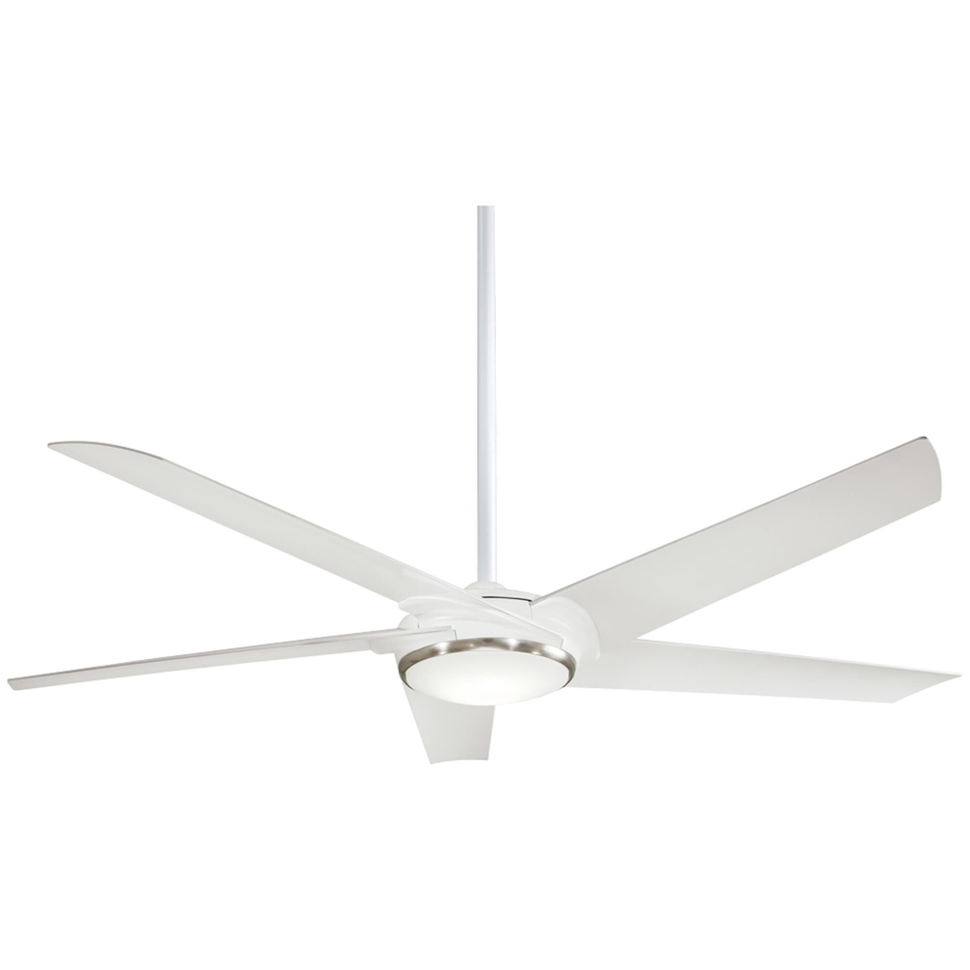 Shown in Flat White finish and Frosted White glass and Glass shade