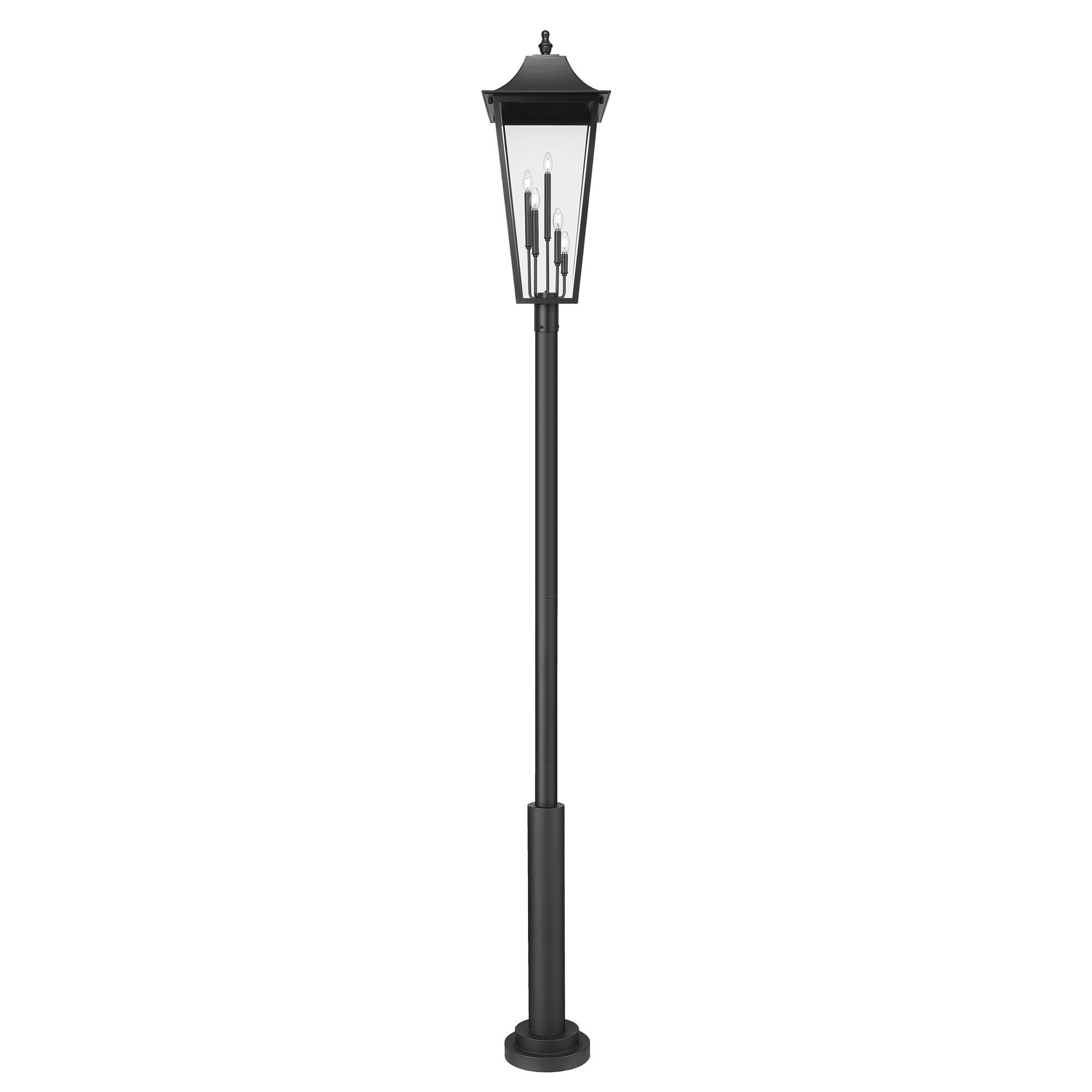 Shown in Black finish and Clear Beveled glass and Clear Beveled shade