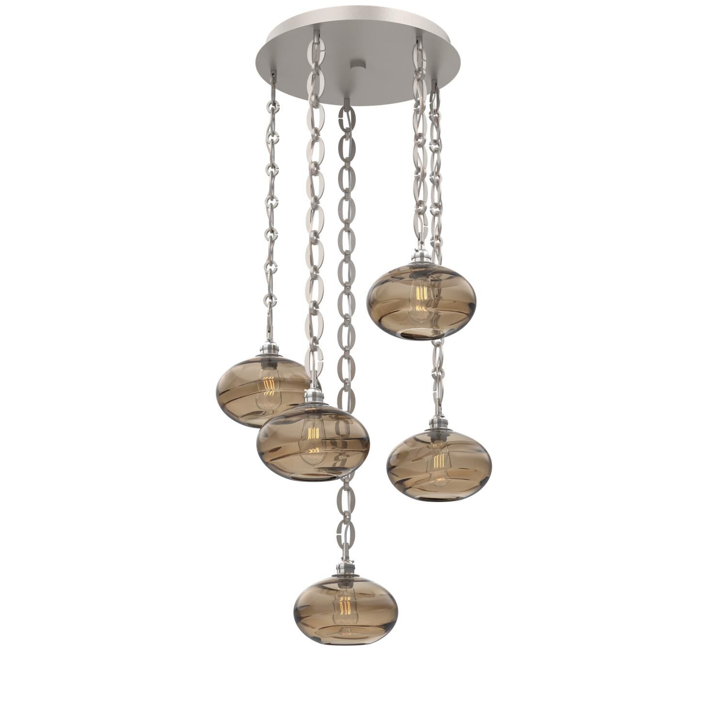 Levi Wilson Coppa 22 Inch Multi Light Pendant by Hammerton Studio