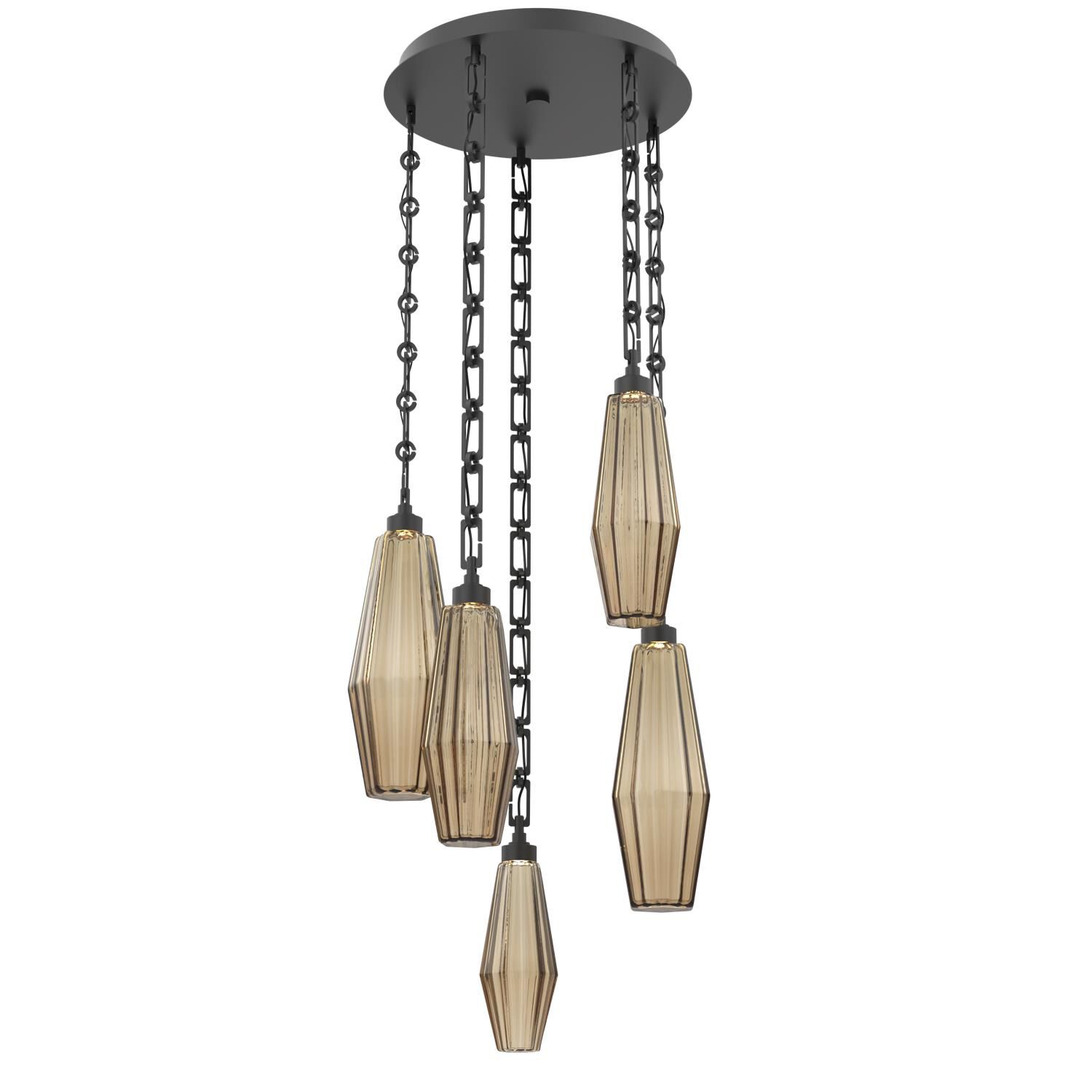 Shown in Matte Black finish and Bronze glass