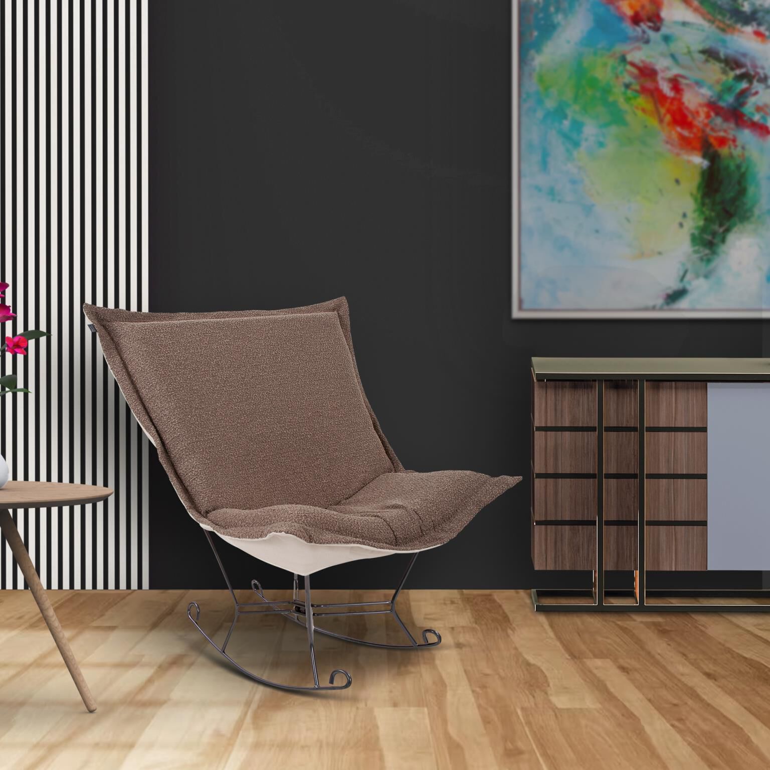 The Barbet Puff Accent Chair by Howard Elliott Collection