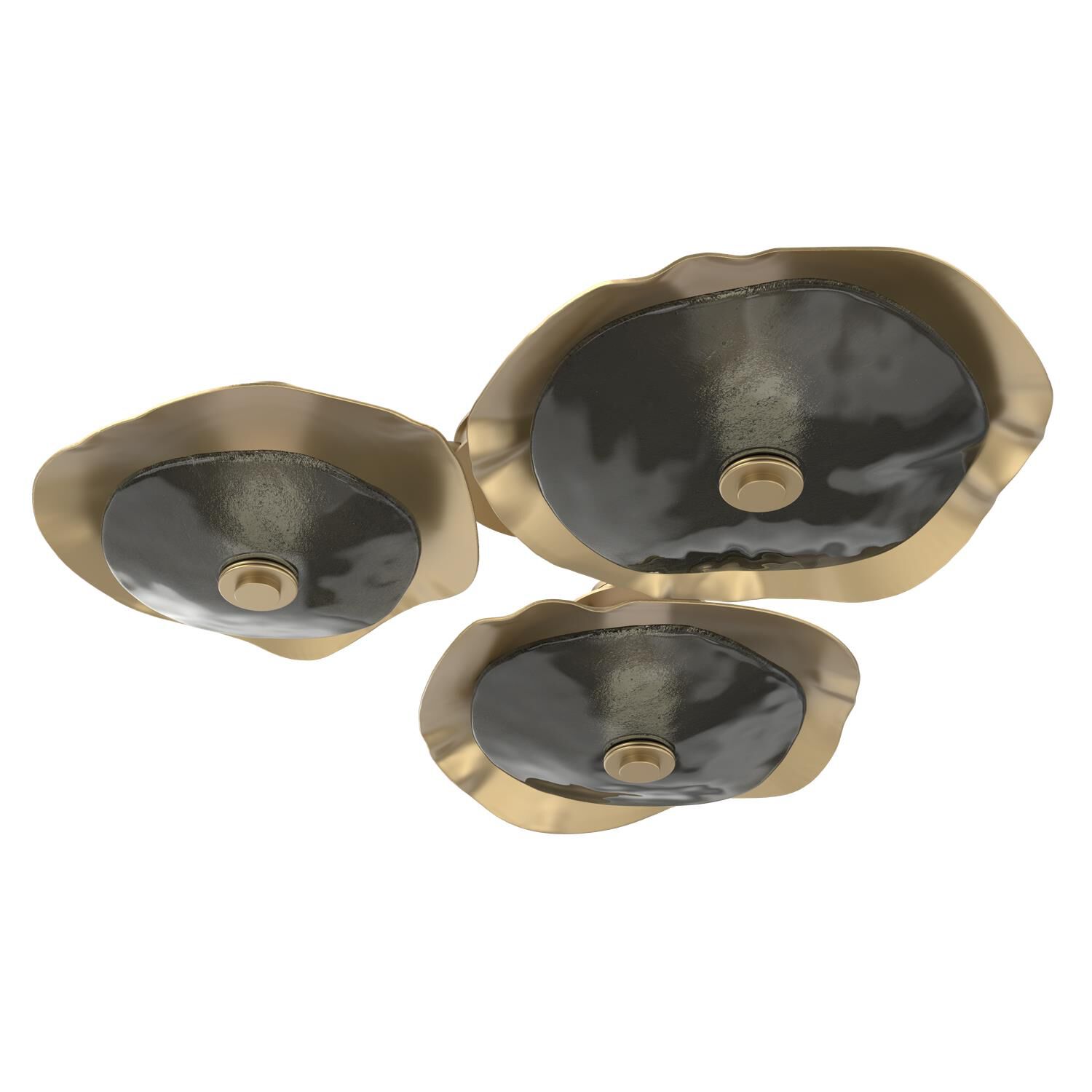 Shown in Gilded Brass finish and Smoke Granite accent