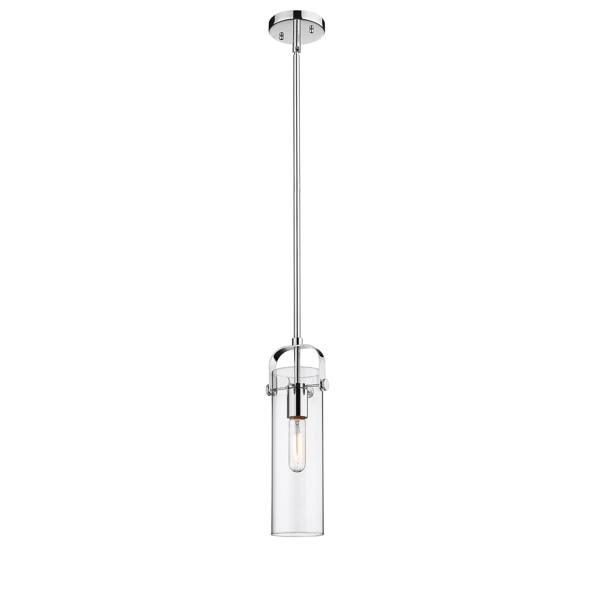 Shown in Polished Chrome finish and Clear glass and Clear Glass shade