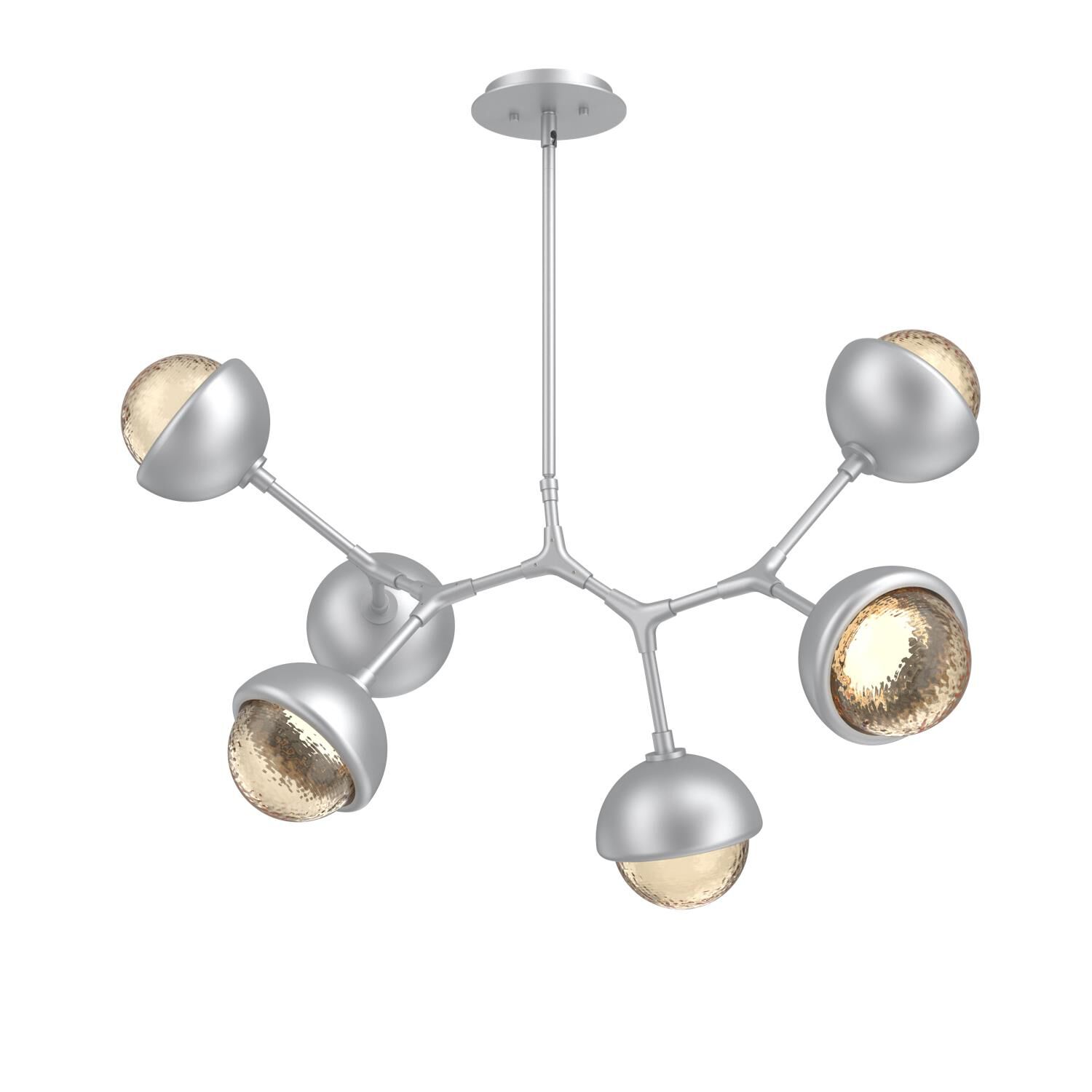 Levi Wilson Cabochon 31 Inch Linear Suspension Light by Hammerton Studio