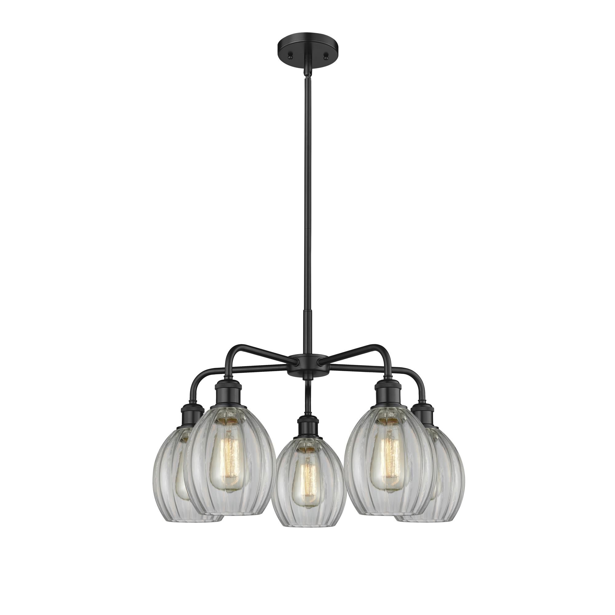 Shown in Matte Black finish and Clear glass