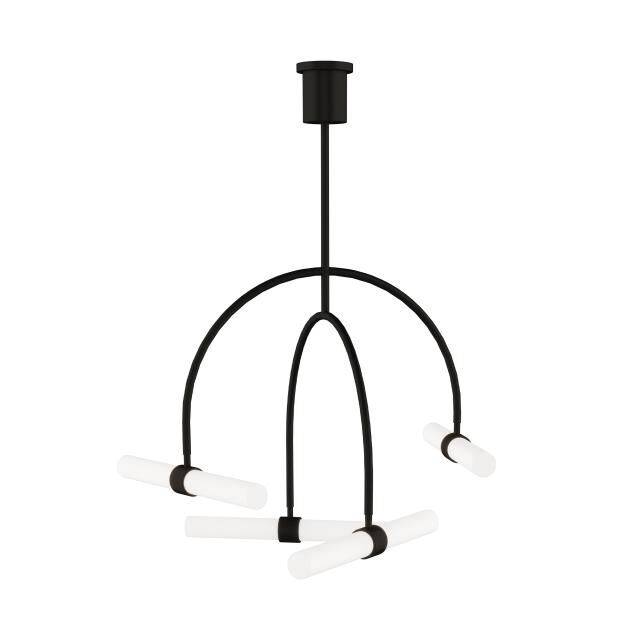 Shown in Nightshade Black finish and Tubes glass