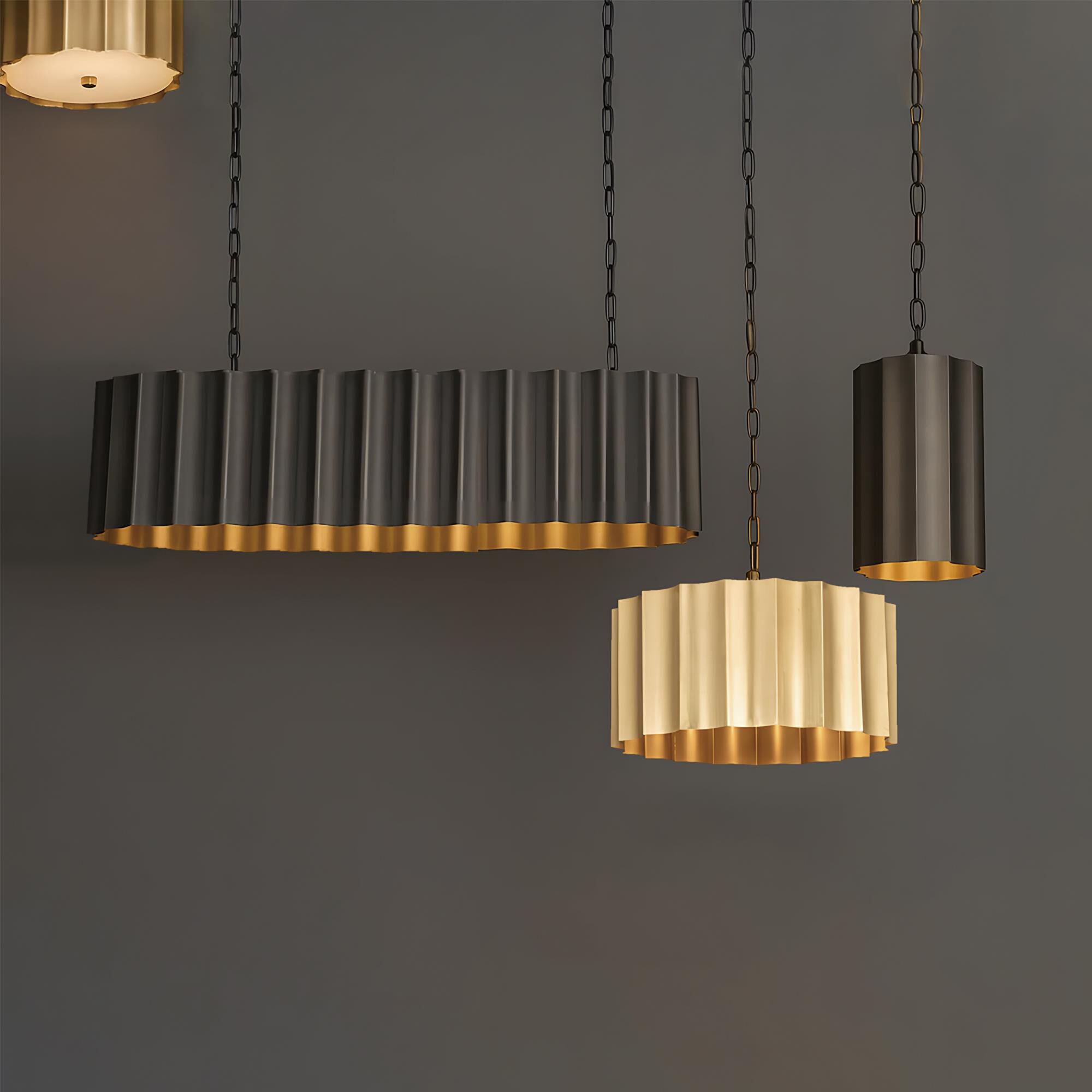 Shown in Gunmetal and Gold finish