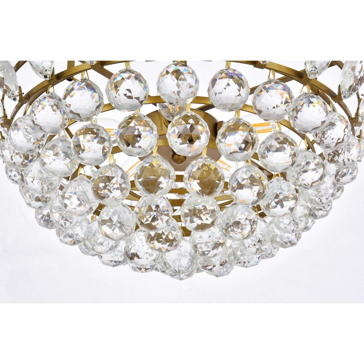 Shown in Brass finish and Royal Cut Clear crystal