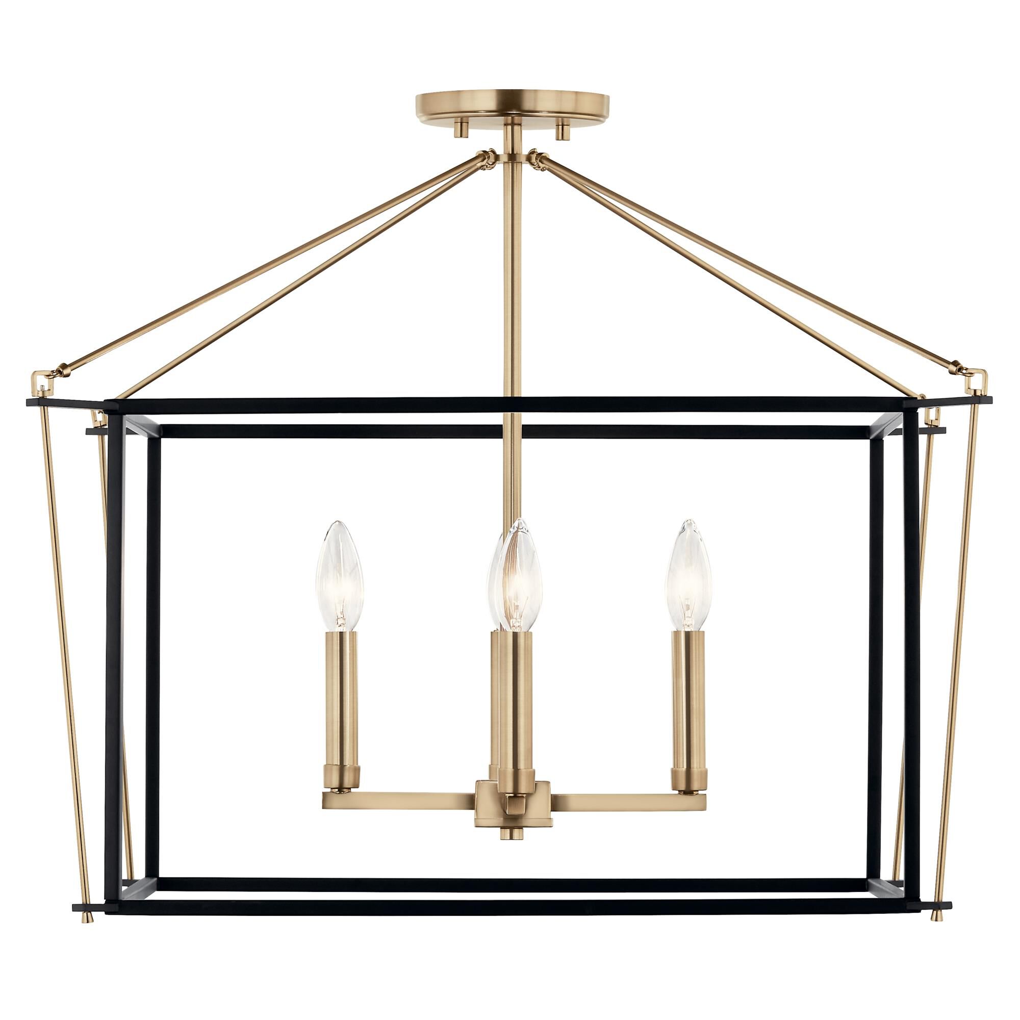 Eisley 24 Inch Semi Flush Mount,