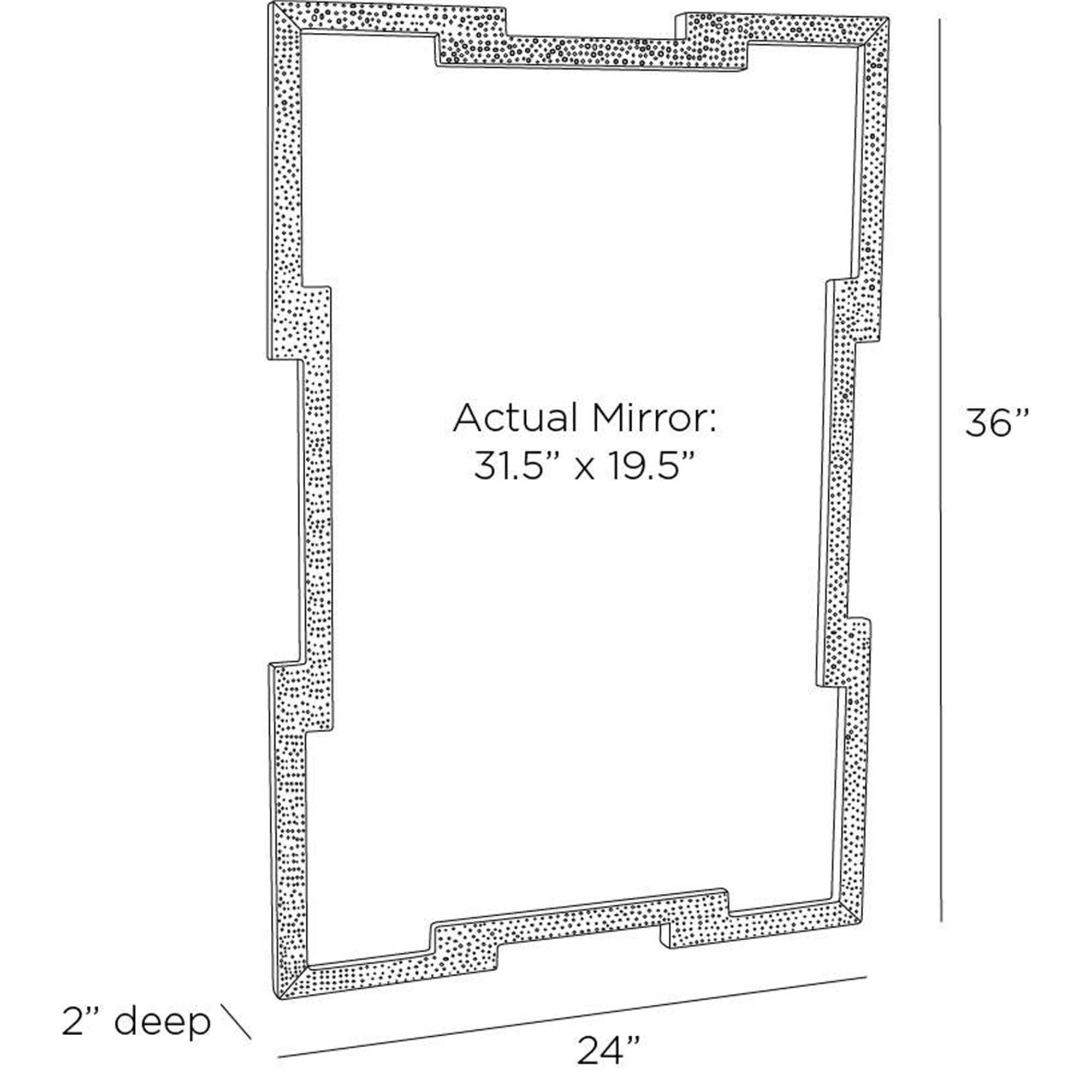 Creedence 36 Inch Decorative Mirror by Arteriors Home