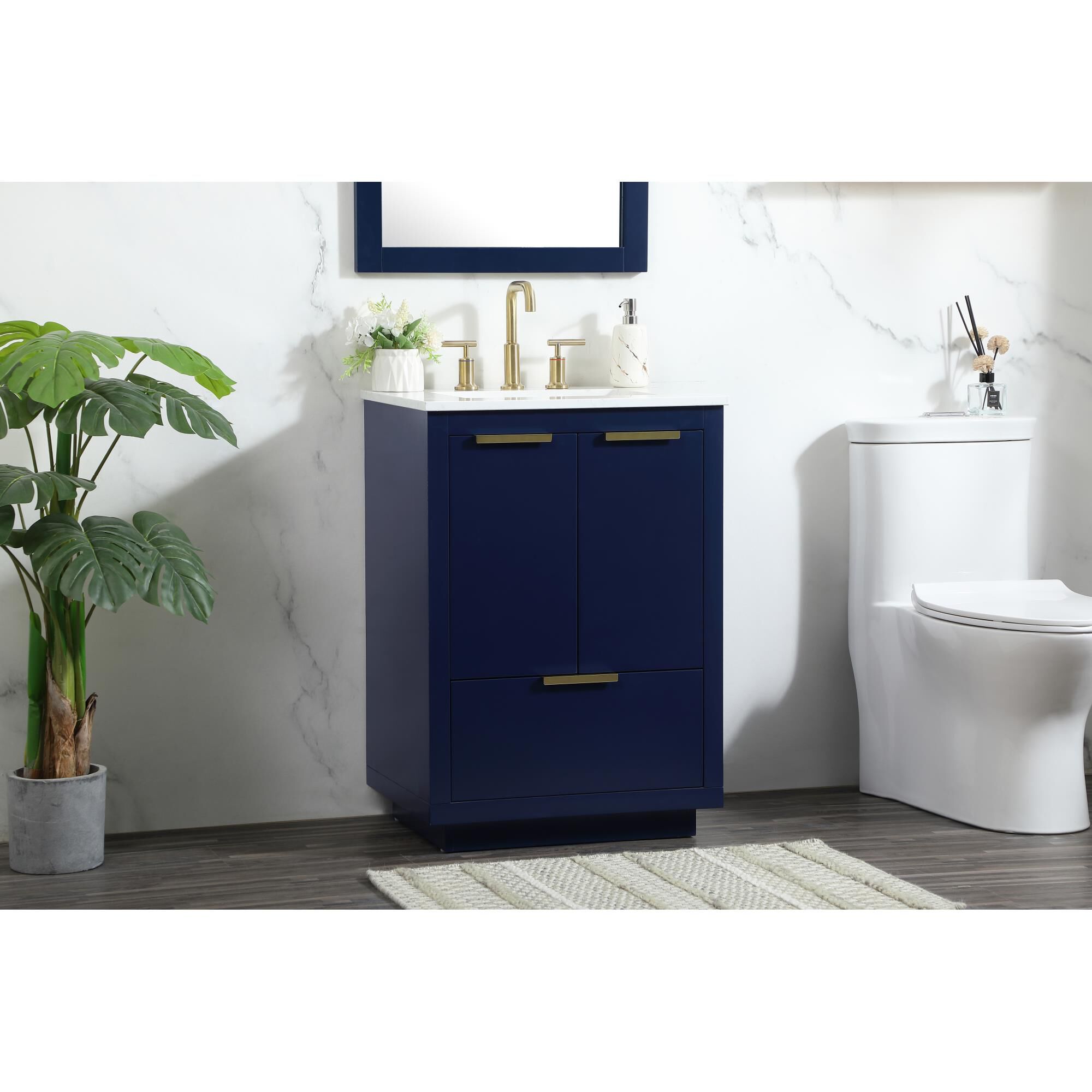 Shown in Blue finish