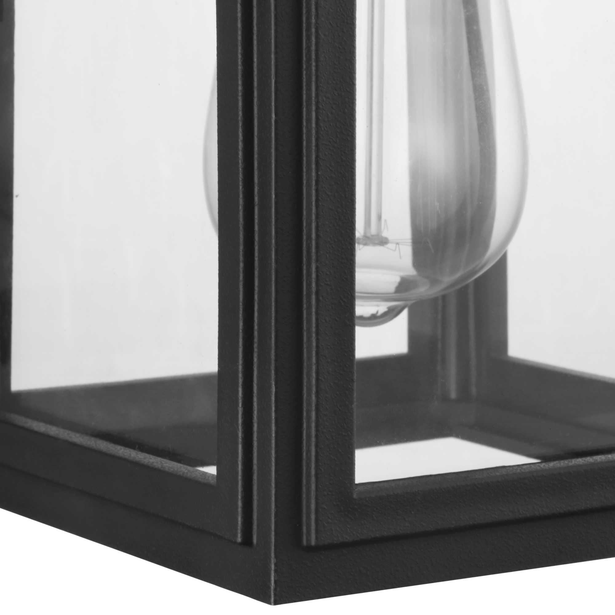 Shown in Textured Black finish and Clear glass
