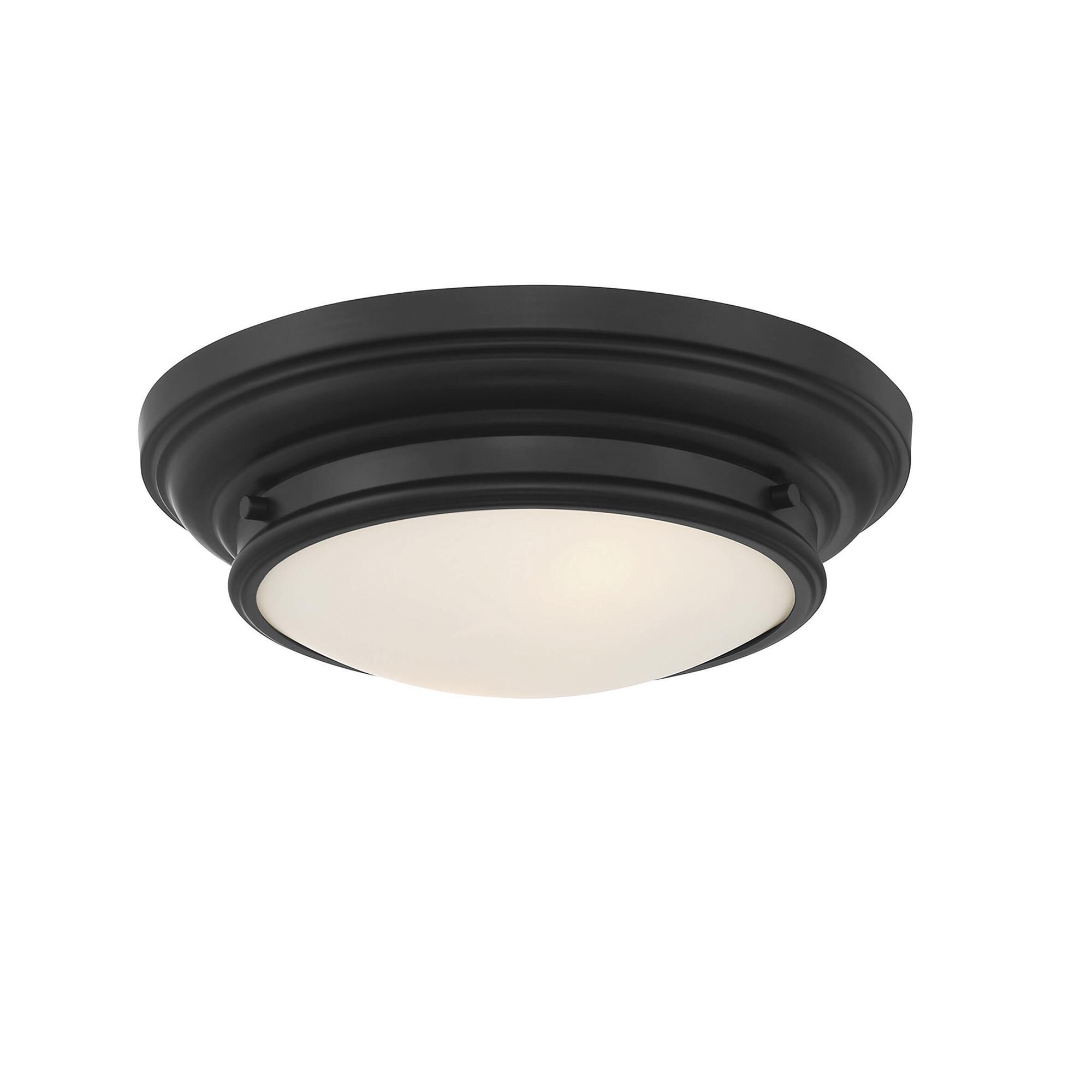 Shown in Matte Black finish and White glass