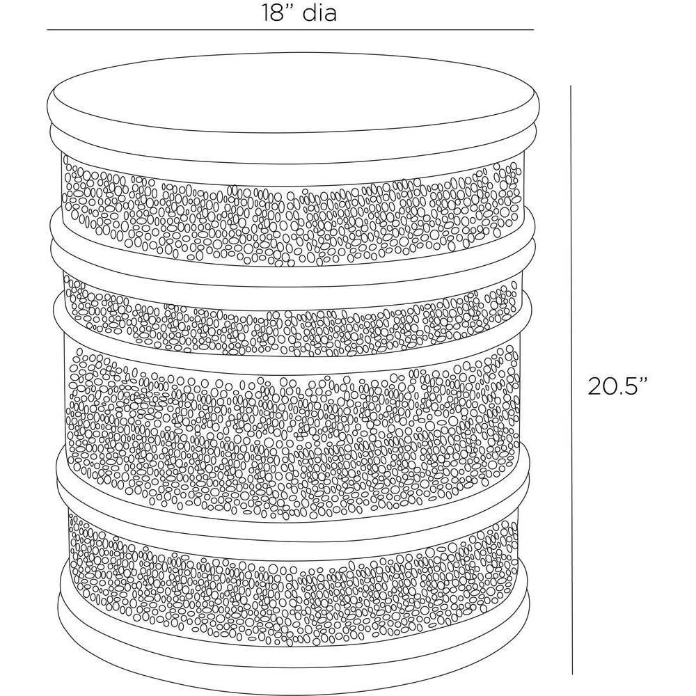 Dermot 18 Inch End Table by Arteriors Home