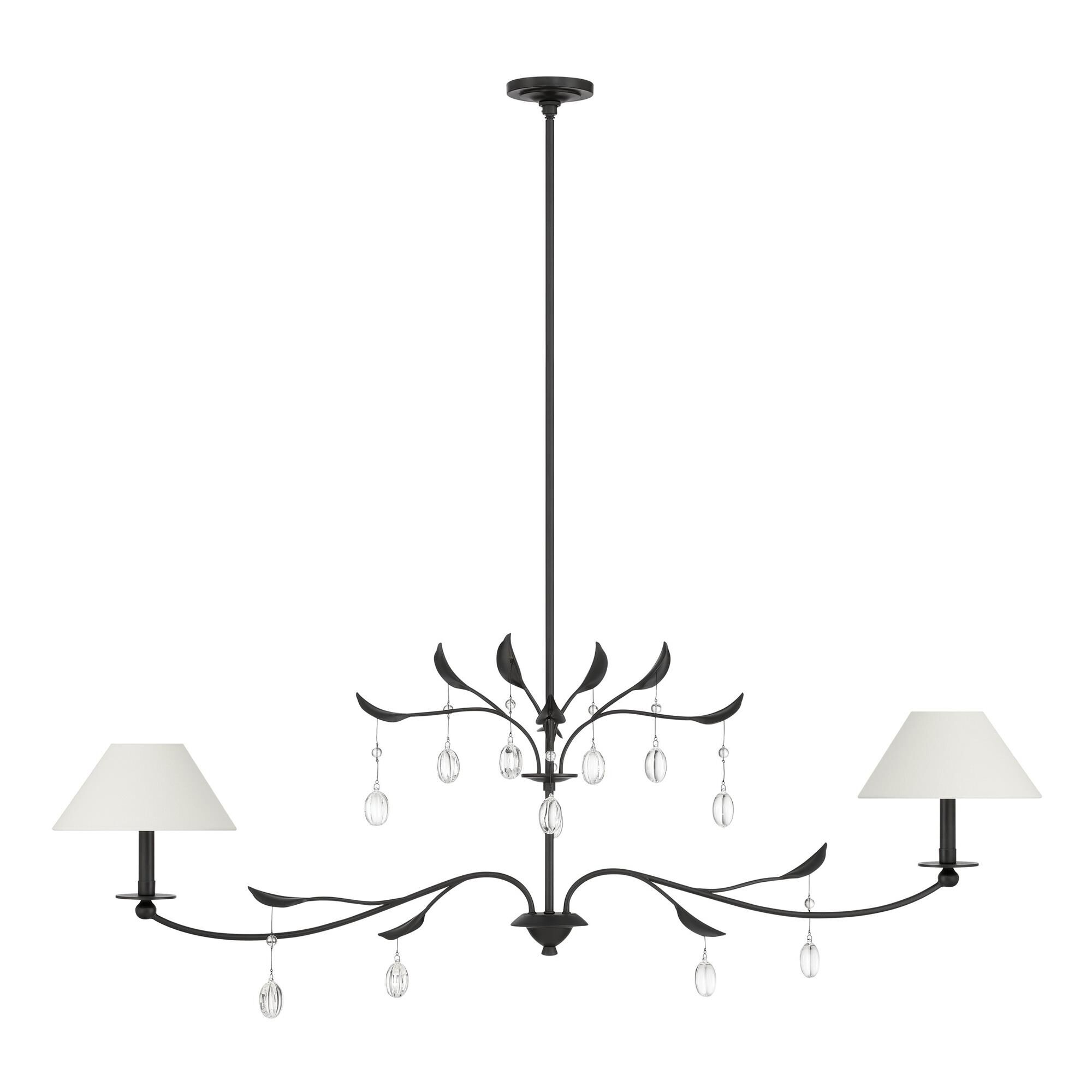Shown in Textured Black finish and White shade