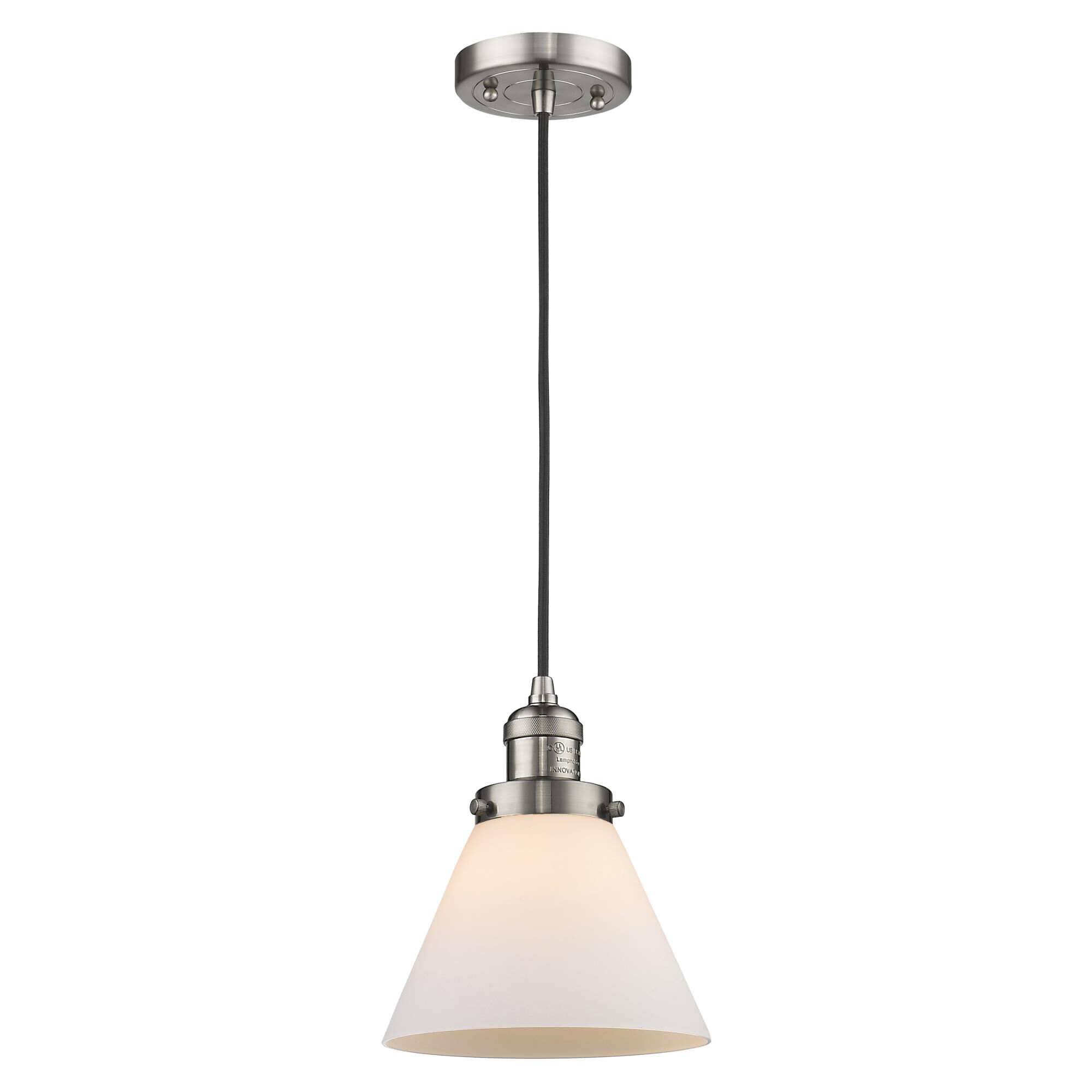 Bruno Marashlian Large Cone 8 Inch Mini Pendant by Innovations Lighting