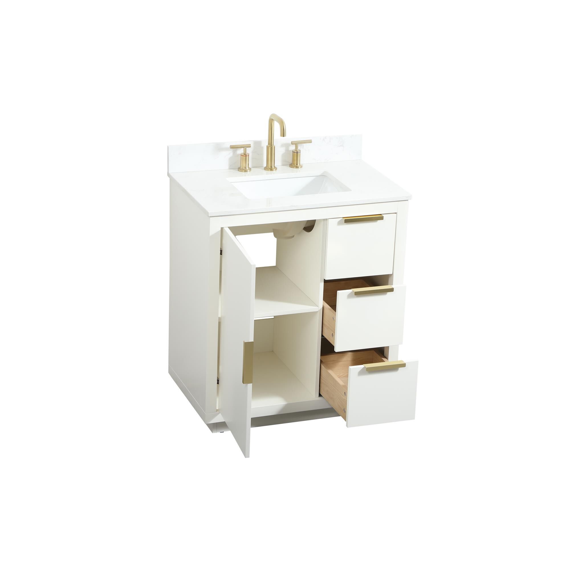 Shown in White finish