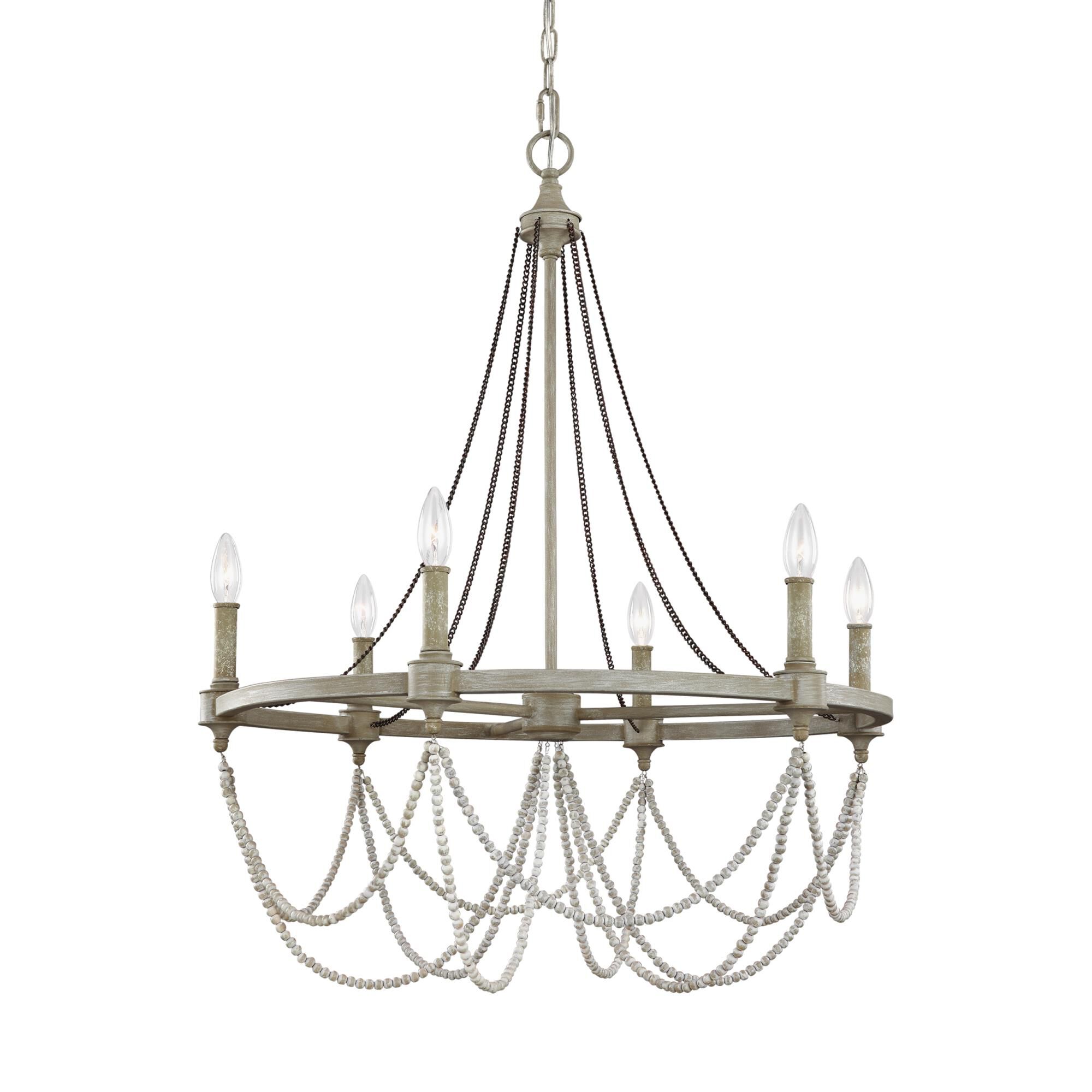 Sean Lavin Beverly 28 Inch 6 Light Chandelier by Visual Comfort Studio Collection