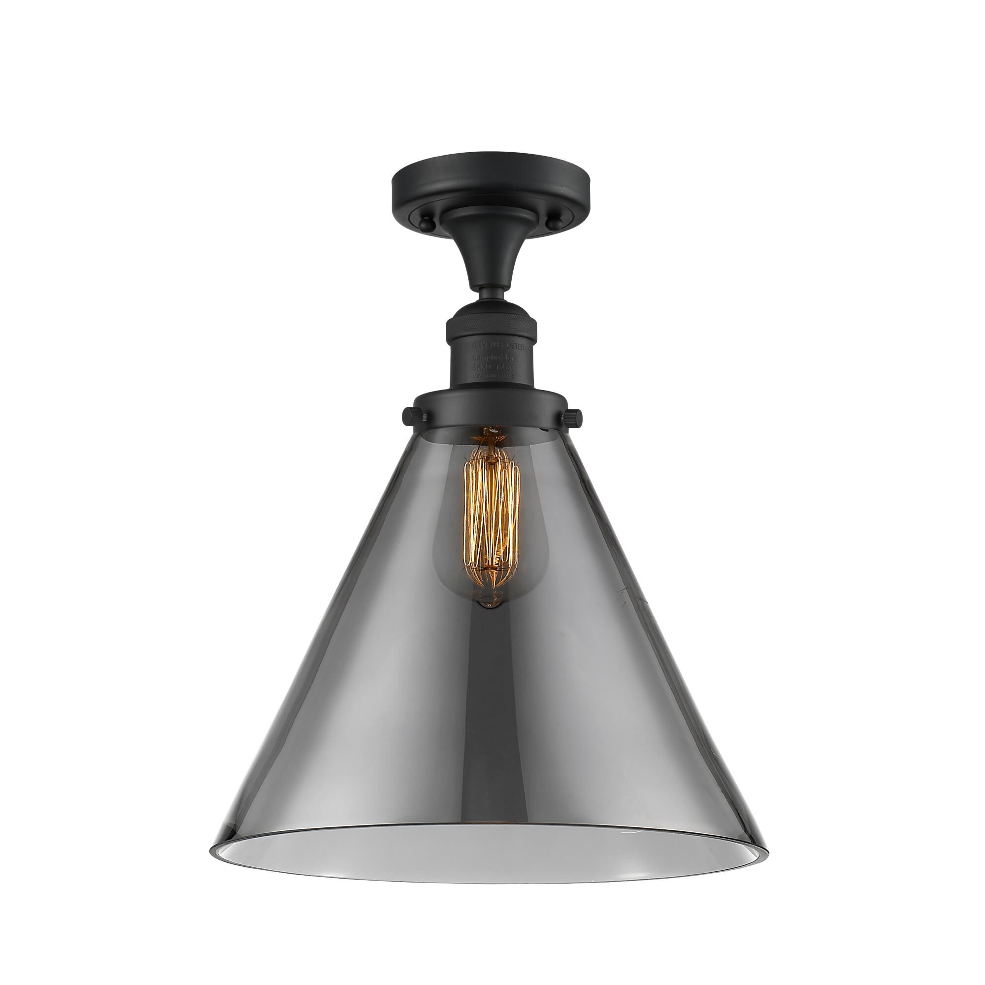 Bruno Marashlian Cone 12 Inch 1 Light Semi Flush Mount by Innovations Lighting