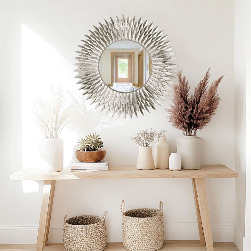 Broche 30 Inch Decorative Mirror by Crystorama