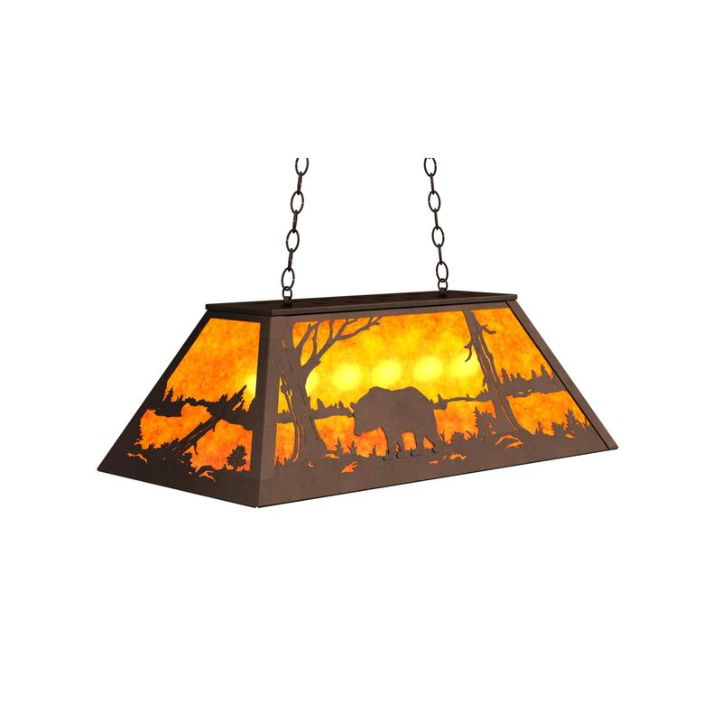 Bear At Lake 33 Inch Billiard Light by Meyda Lighting