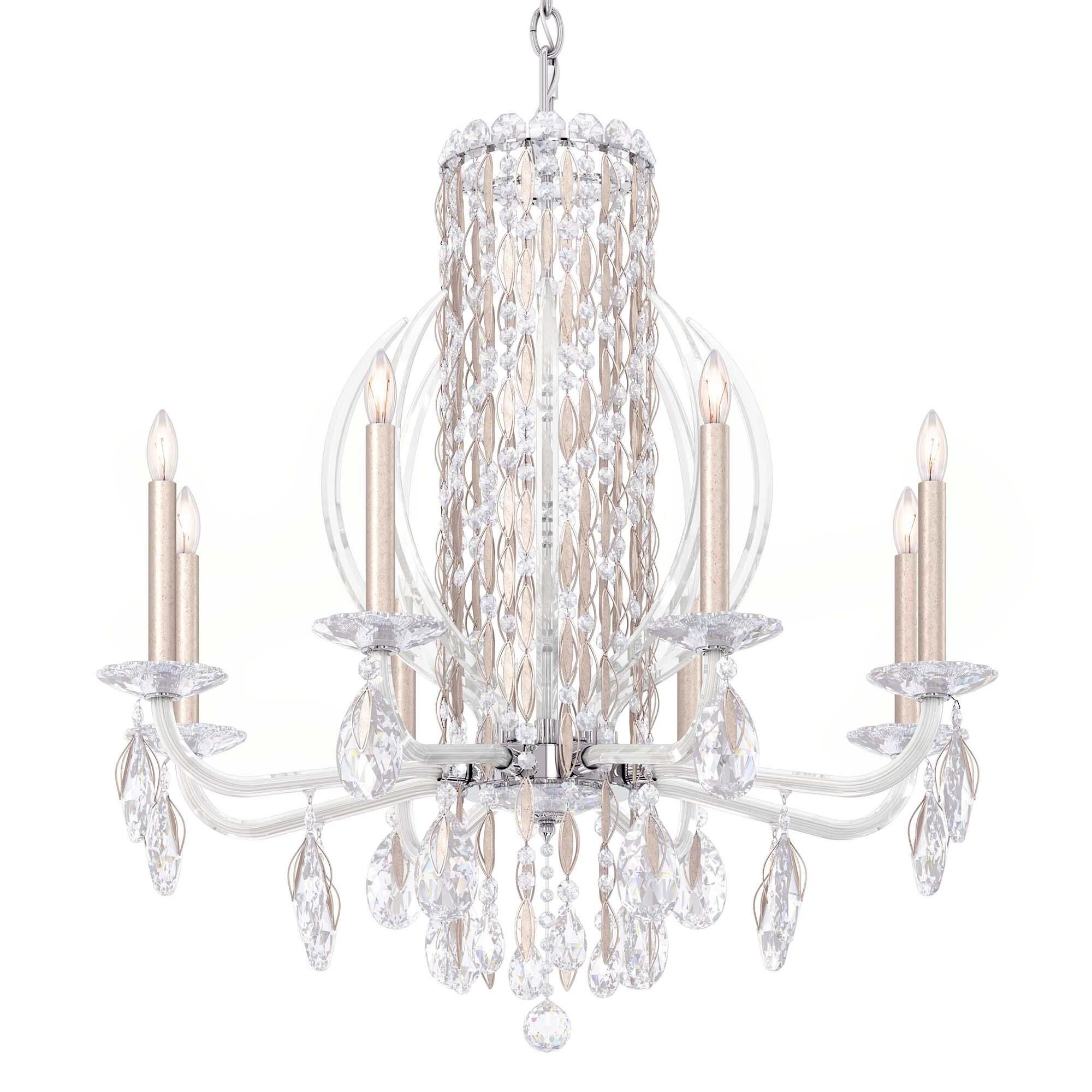 Shown in Antique Silver finish and Clear Radiance crystal