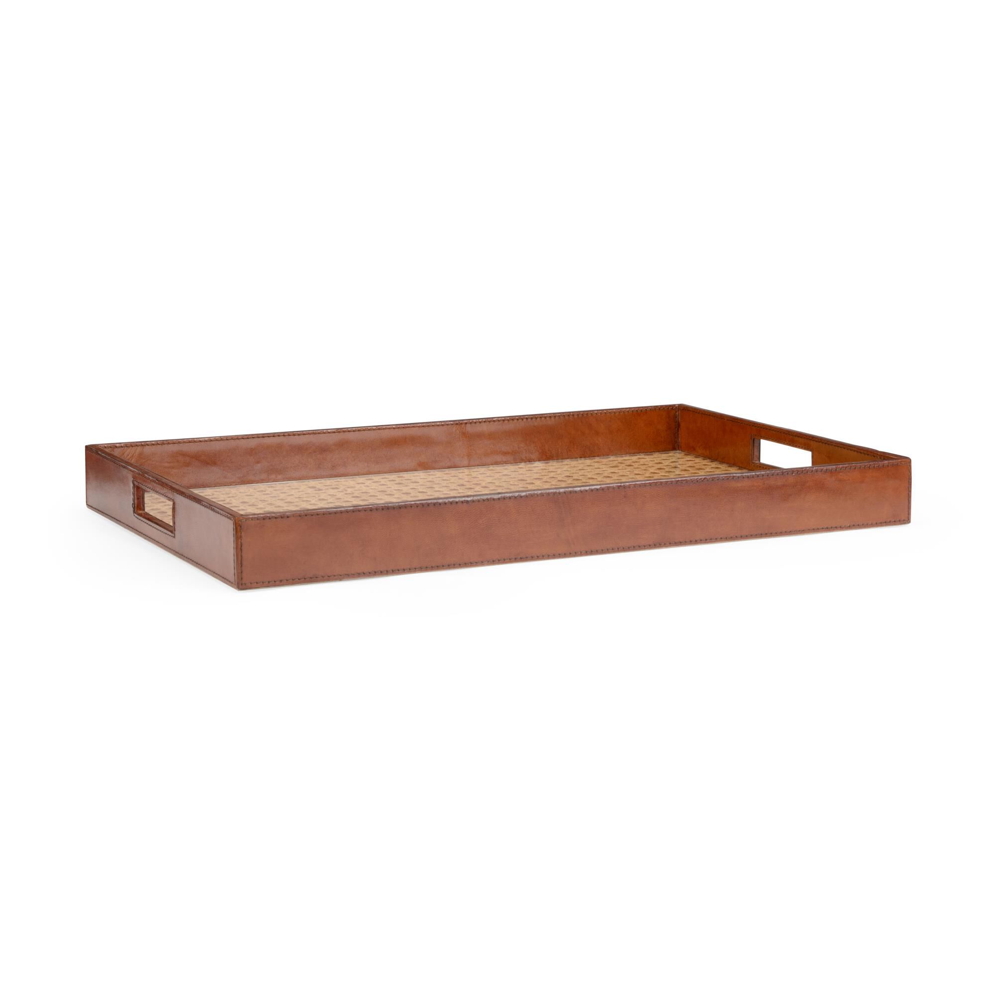 Leather Tray Tray by Chelsea House