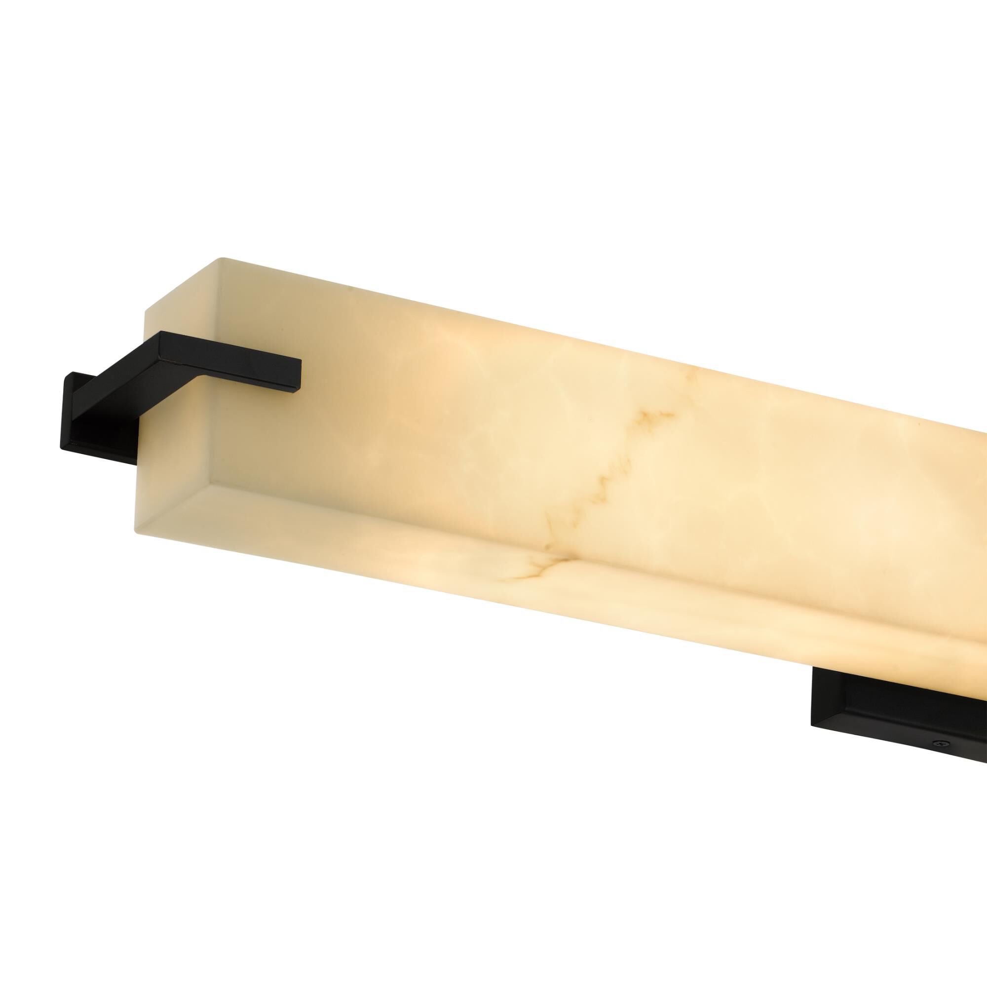 Shown in Matte Black finish and Alabaster Resin shade
